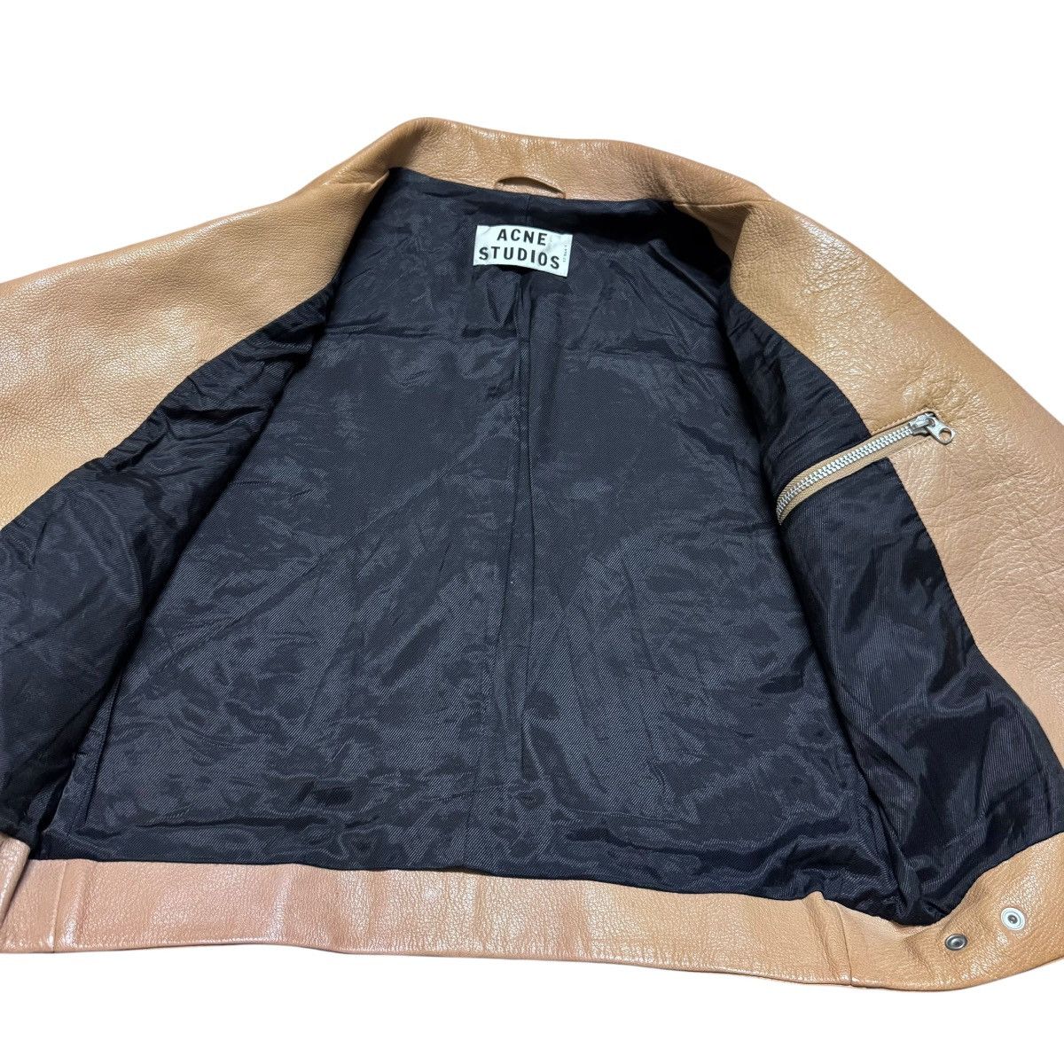 Acne Studios Acne Studios Leather Biker Jacket Goatskin Size XS / US 0-2 / IT 36-38 - 12 Thumbnail