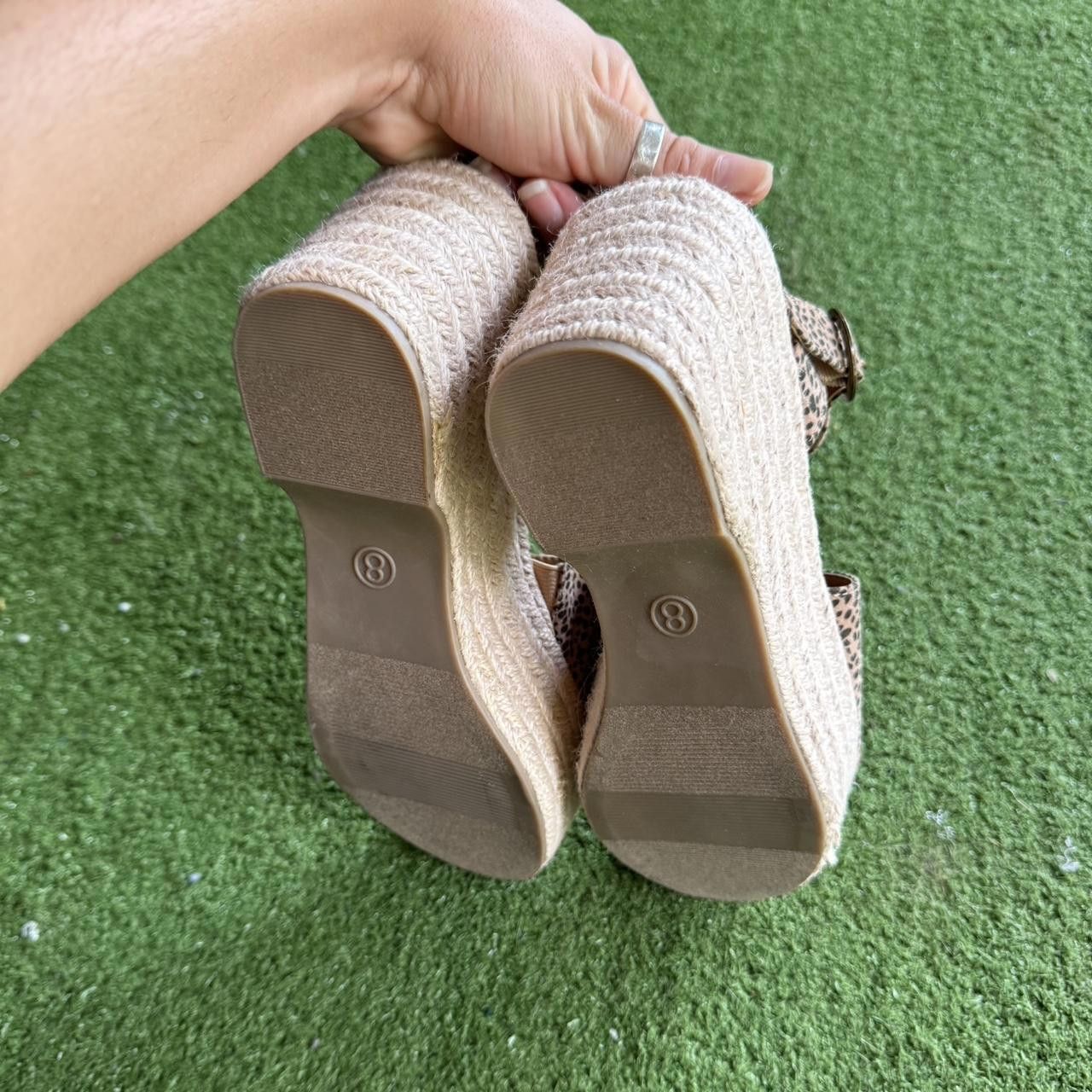 Designer Women's Brown and Tan Espadrill Size US 8 / IT 38 - 3 Thumbnail