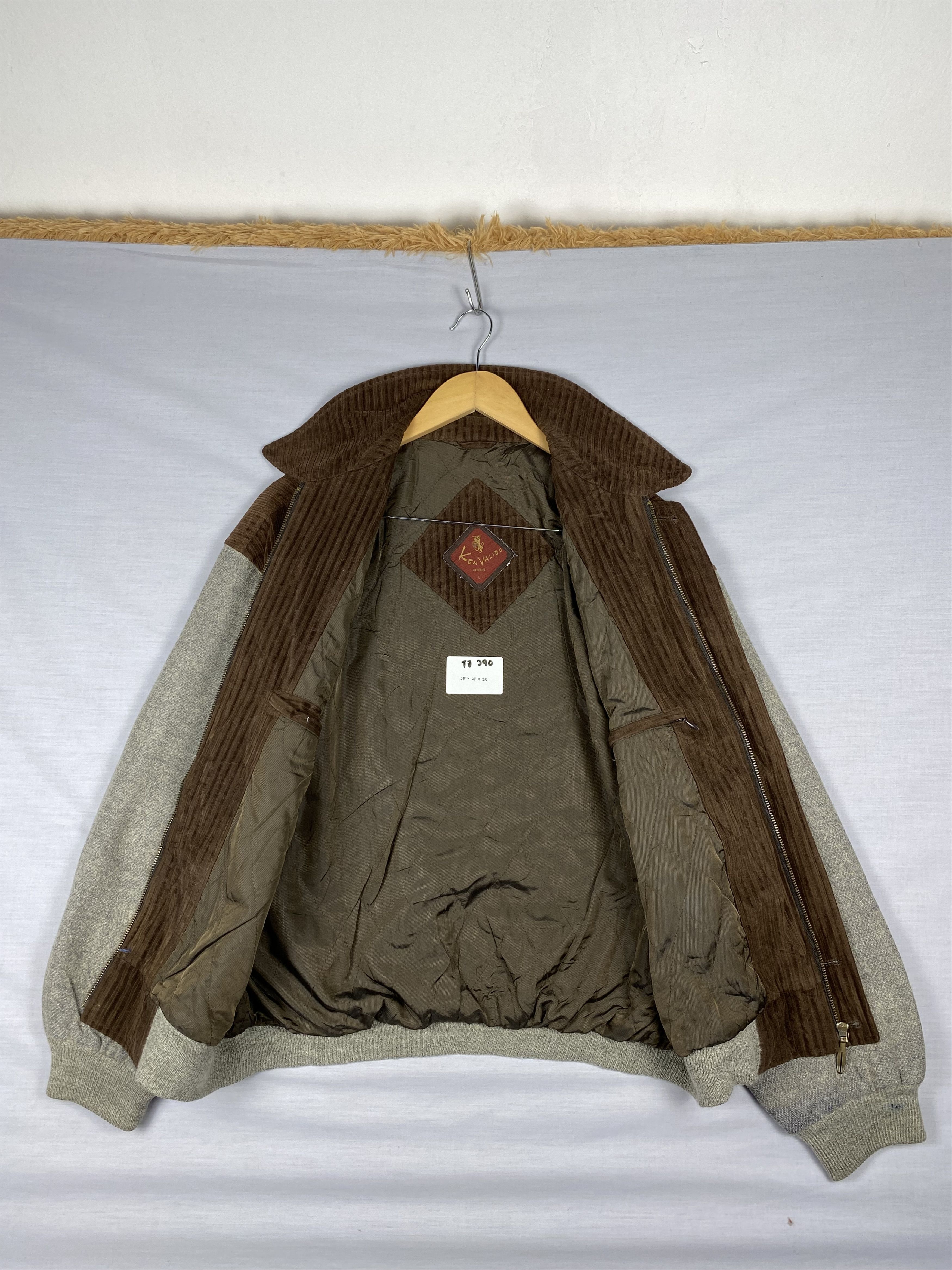 Japanese Brand Vintage Ken Valido Zip Up Fleece Bomber Jacket Size US L / EU 52-54 / 3 - 3 Thumbnail