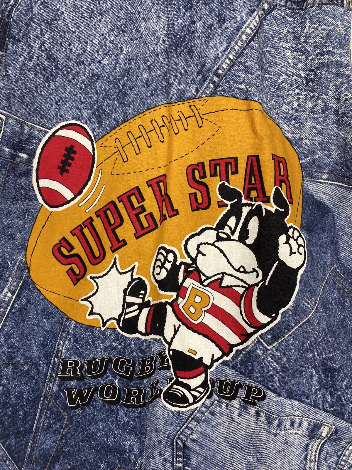 Japanese Brand Rare ‼️ Super Star Rugby World Cup Padded Vest Sherpa Size US S / EU 44-46 / 1 - 2 Thumbnail