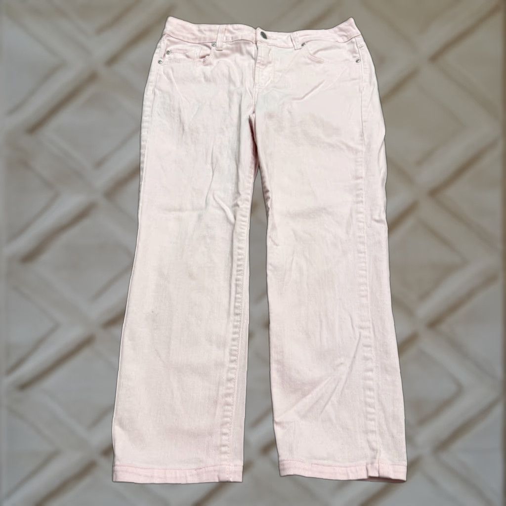 Bdg NYDJ Pink Denim Jeans Womens 10P Petite Ankle Straight Leg High Rise Size 32" / US 10 / IT 46 - 1 Thumbnail