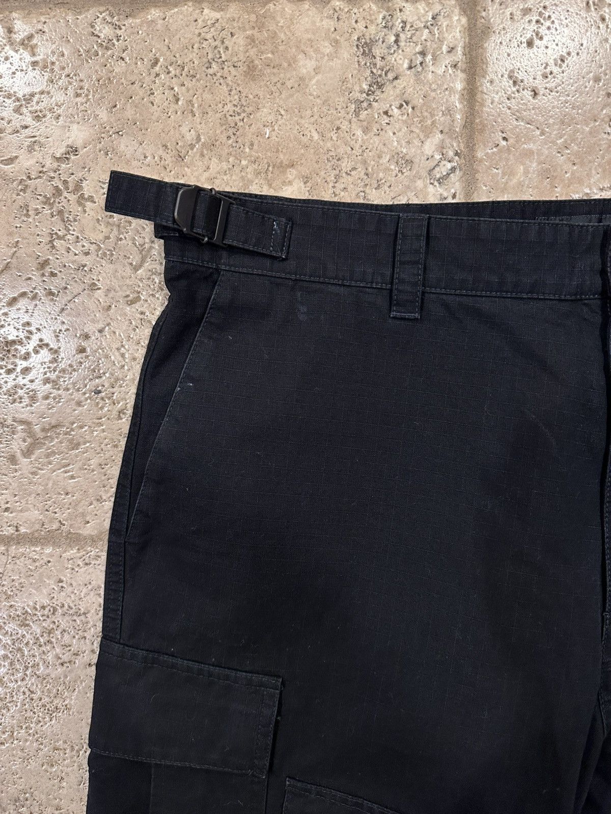 Balenciaga Balenciaga Wide Leg Black Ripstop Cargo Trousers Pants Size US 34 / EU 50 - 6 Thumbnail
