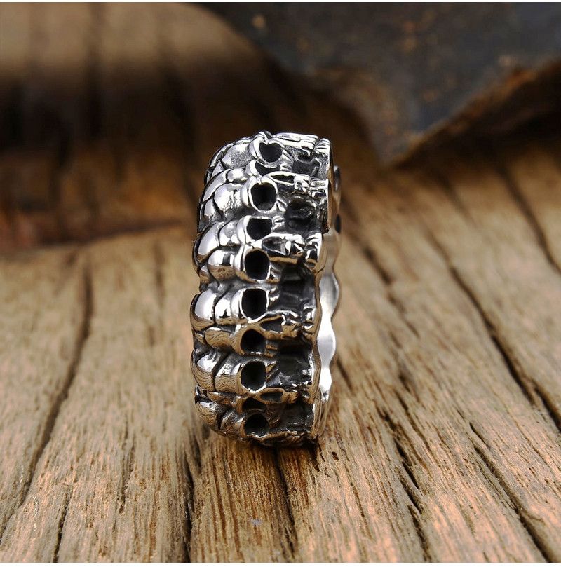 Jewelry Big Large Solid Pave Skeleton Rings Size ONE SIZE - 4 Thumbnail