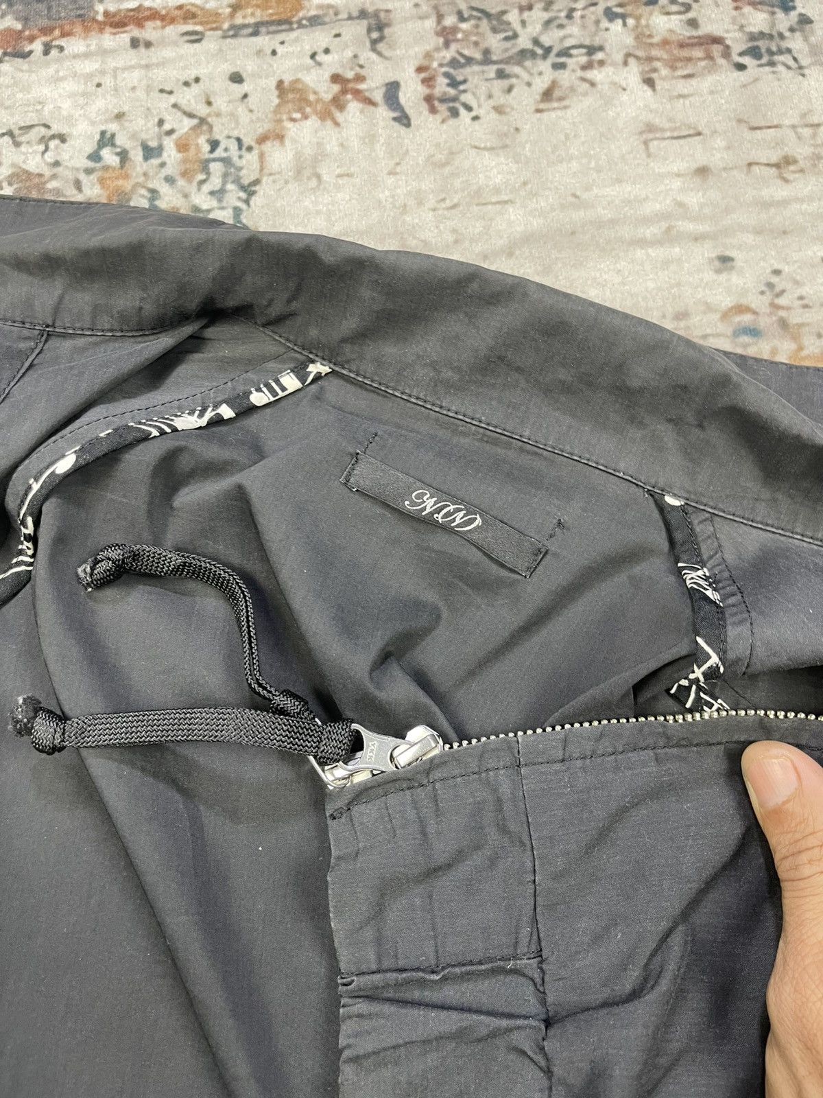 Number (N)ine Number Nine Black Emblem Patch Logo Zip Up Blouson Jacket Size US M / EU 48-50 / 2 - 10 Thumbnail