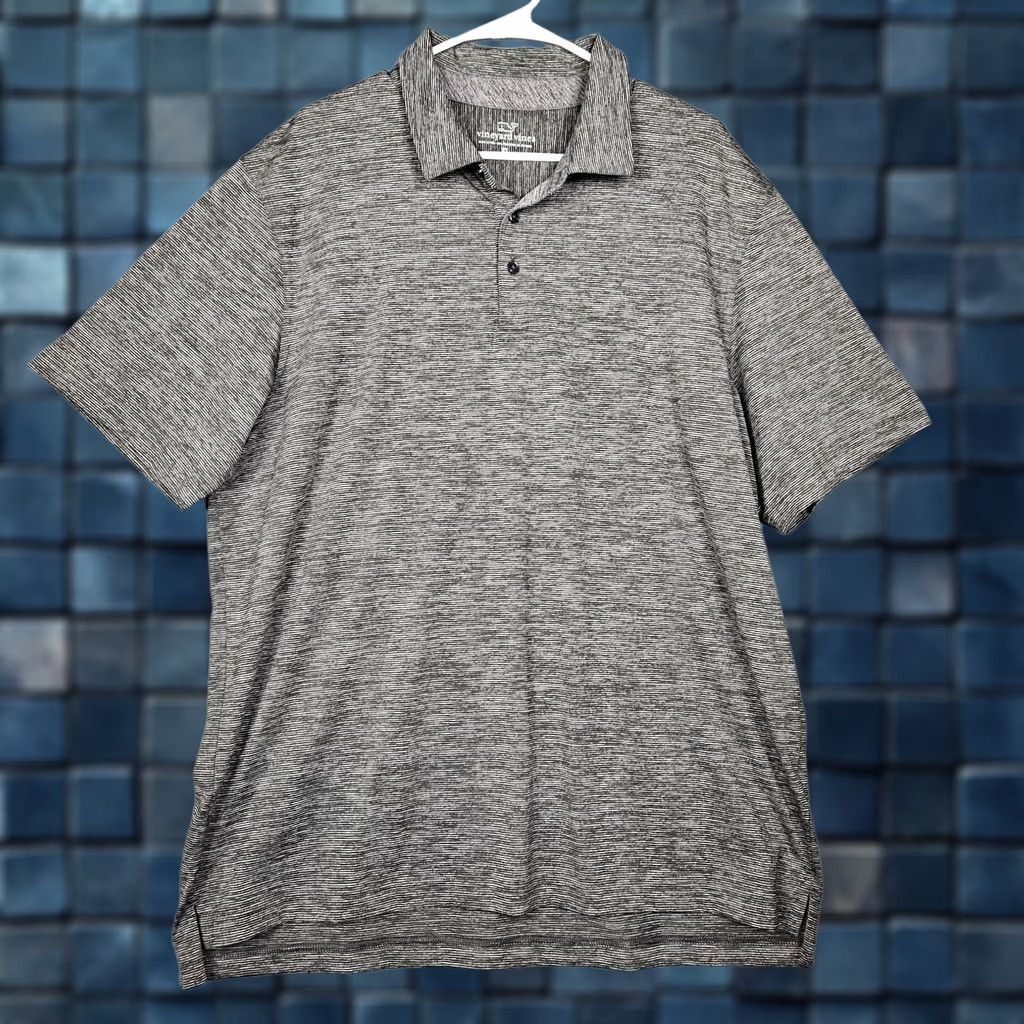 Vineyard Vines Vineyard Vines Polo Gray Short Sleeve 1/4 Button XL Men Regular Size Size US XL / EU 56 / 4 - 1 Thumbnail
