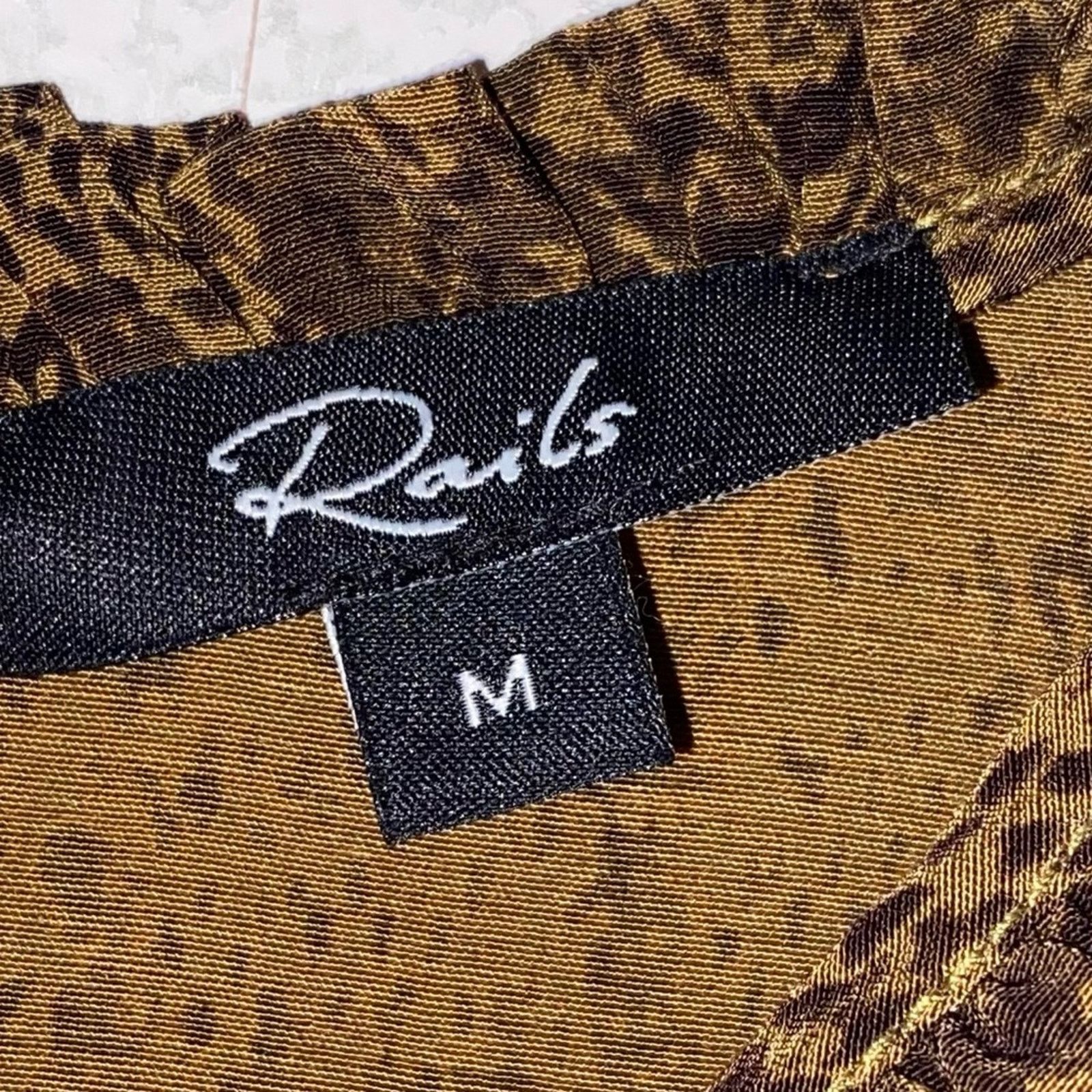 Rails Rails $228 Faren Sepia Python Mini Dress Size Medium EUC Size M / US 6-8 / IT 42-44 - 4 Thumbnail