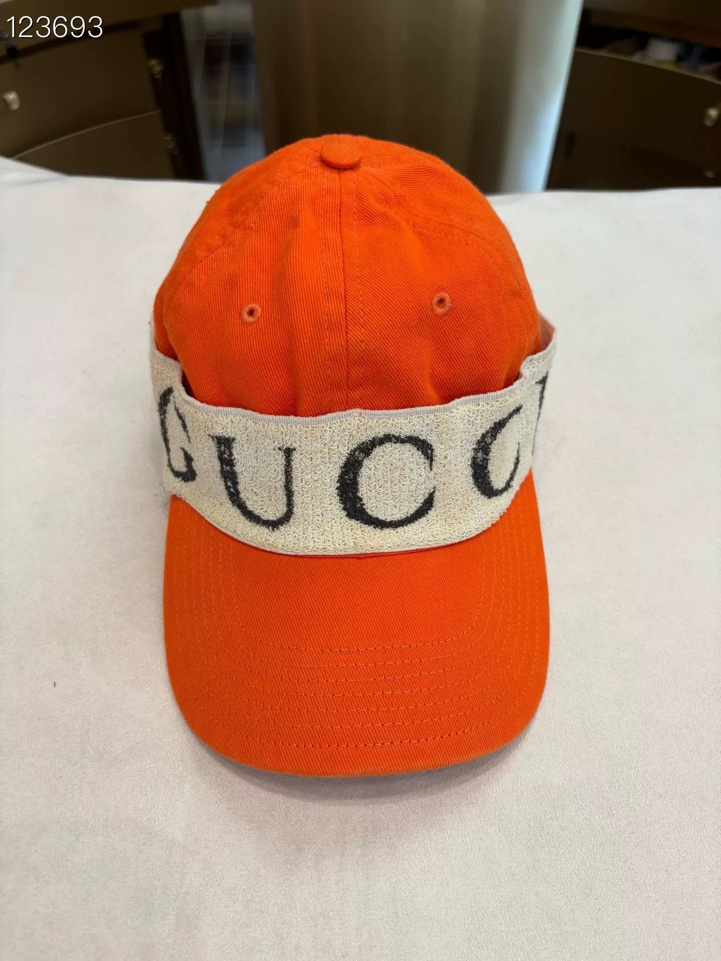 Gucci Gucci 040887 v402 Orange Runway Baseball Cap M Size ONE SIZE - 1 Thumbnail