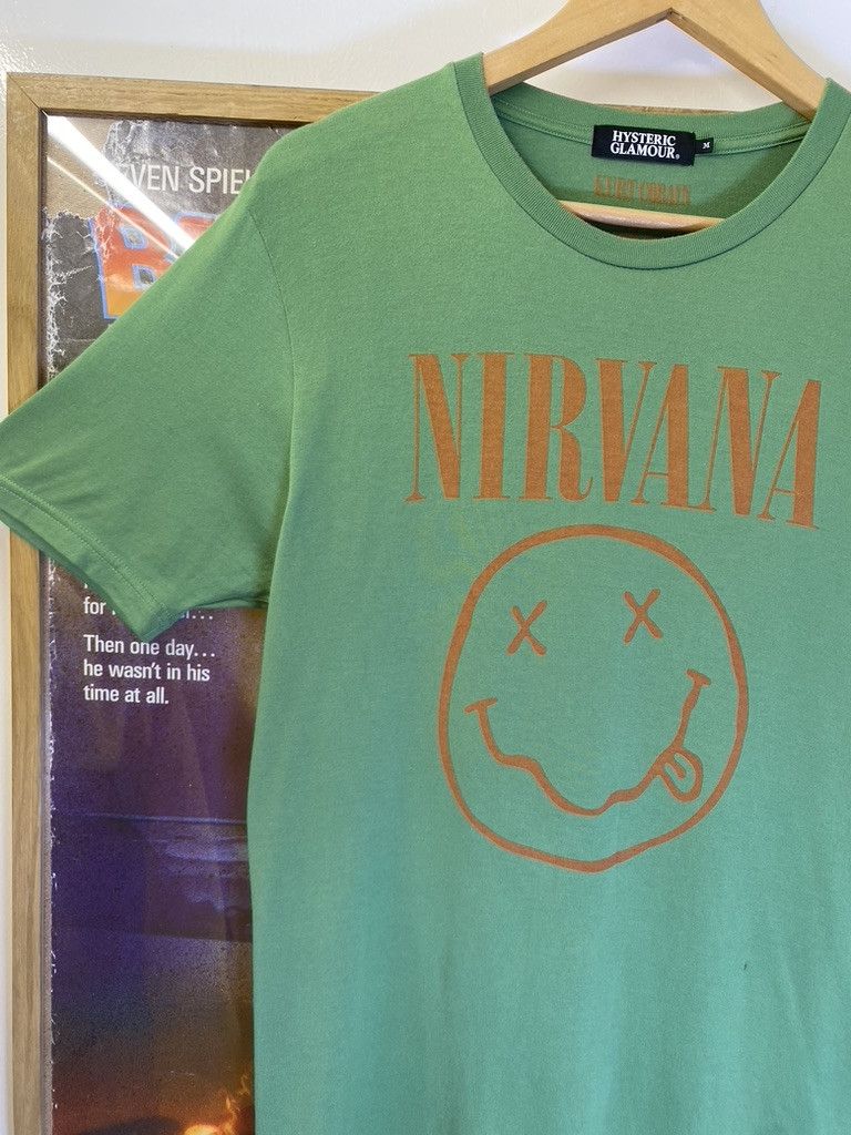 Hysteric Glamour 2009 Vintage Hysteric Glamour x Nirvana Smiley Band Tee Size US M / EU 48-50 / 2 - 5 Thumbnail
