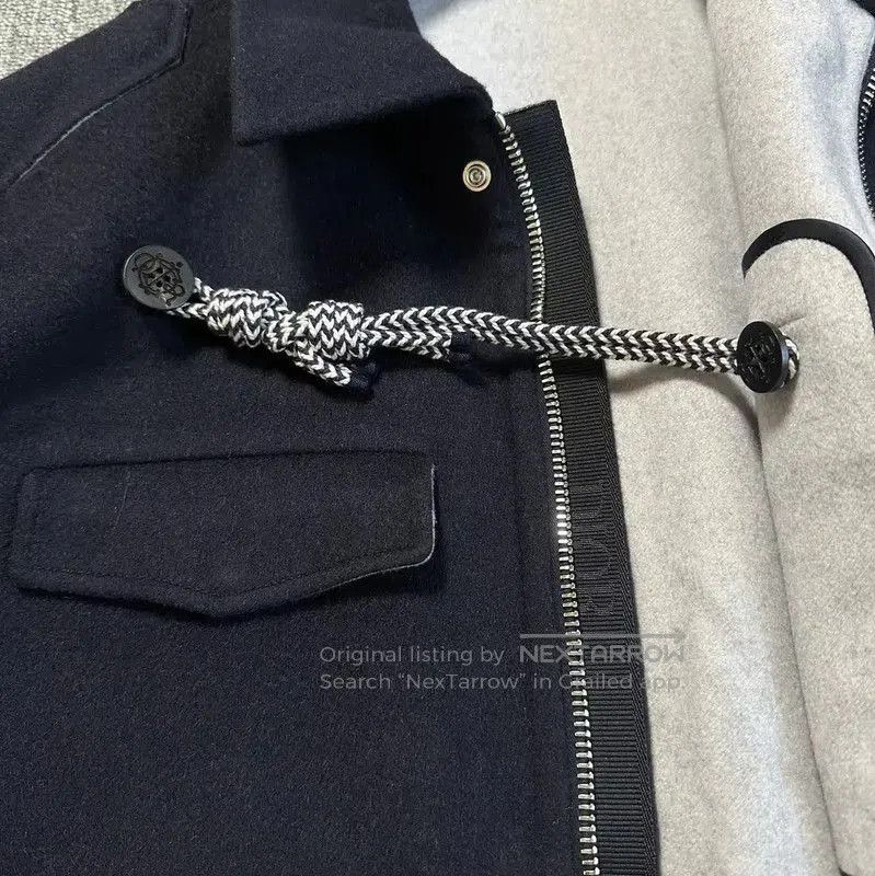 Dior Dior Embroidered Wool Overshirt in Dark Blue . Size US XL / EU 56 / 4 - 2 Thumbnail