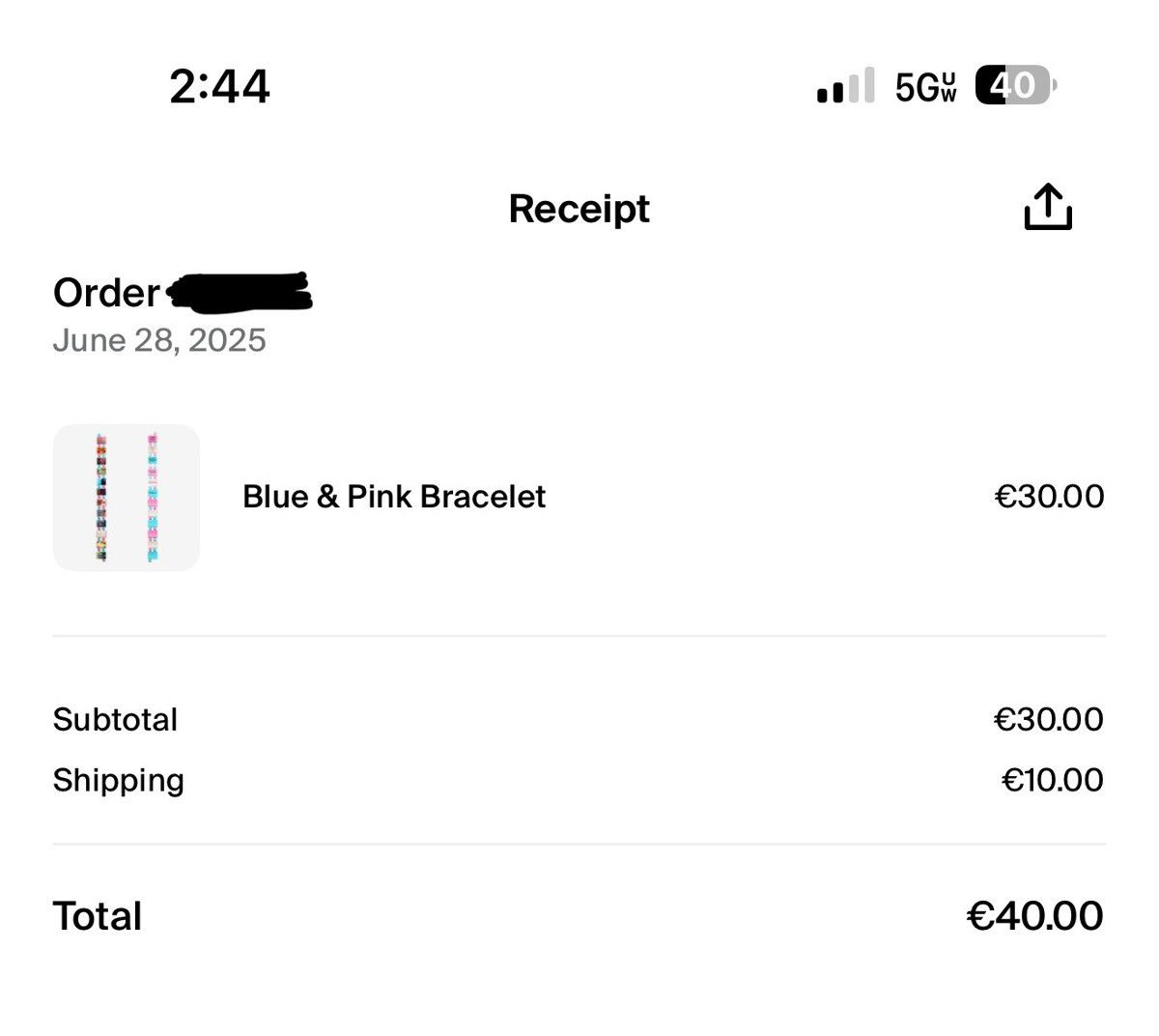 Other FAKEMINK 1199 BRACELET BLUE & PINK Size ONE SIZE - 4 Thumbnail