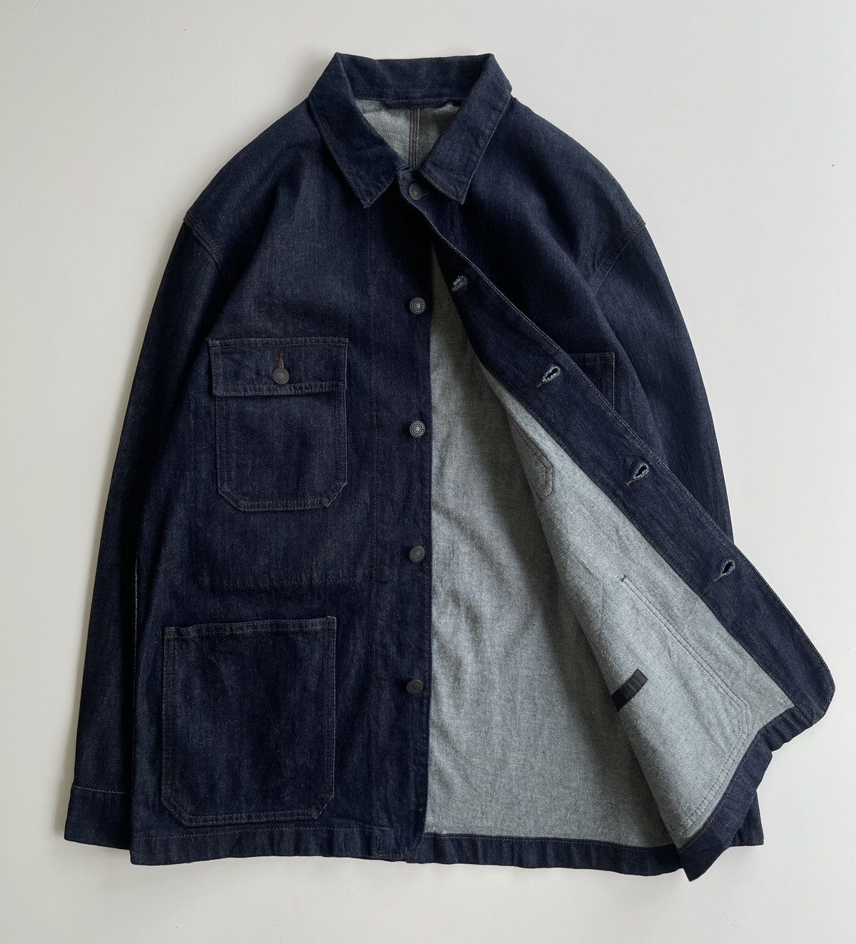 Japanese Brand Vintage Workers Denim Jacket Size US L / EU 52-54 / 3 - 3 Thumbnail