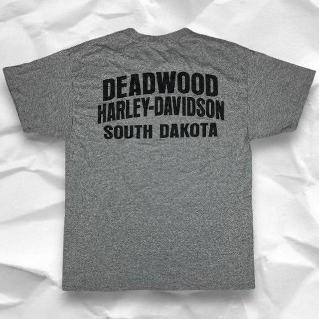 Harley Davidson Harley Davidson gray deadwood South Dakota t shirt Size US L / EU 52-54 / 3 - 2 Thumbnail