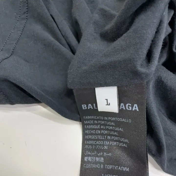 Balenciaga Balenciaga Logo Print Black Casual T-shirt 0079-2507 Size US M / EU 48-50 / 2 - 5 Thumbnail