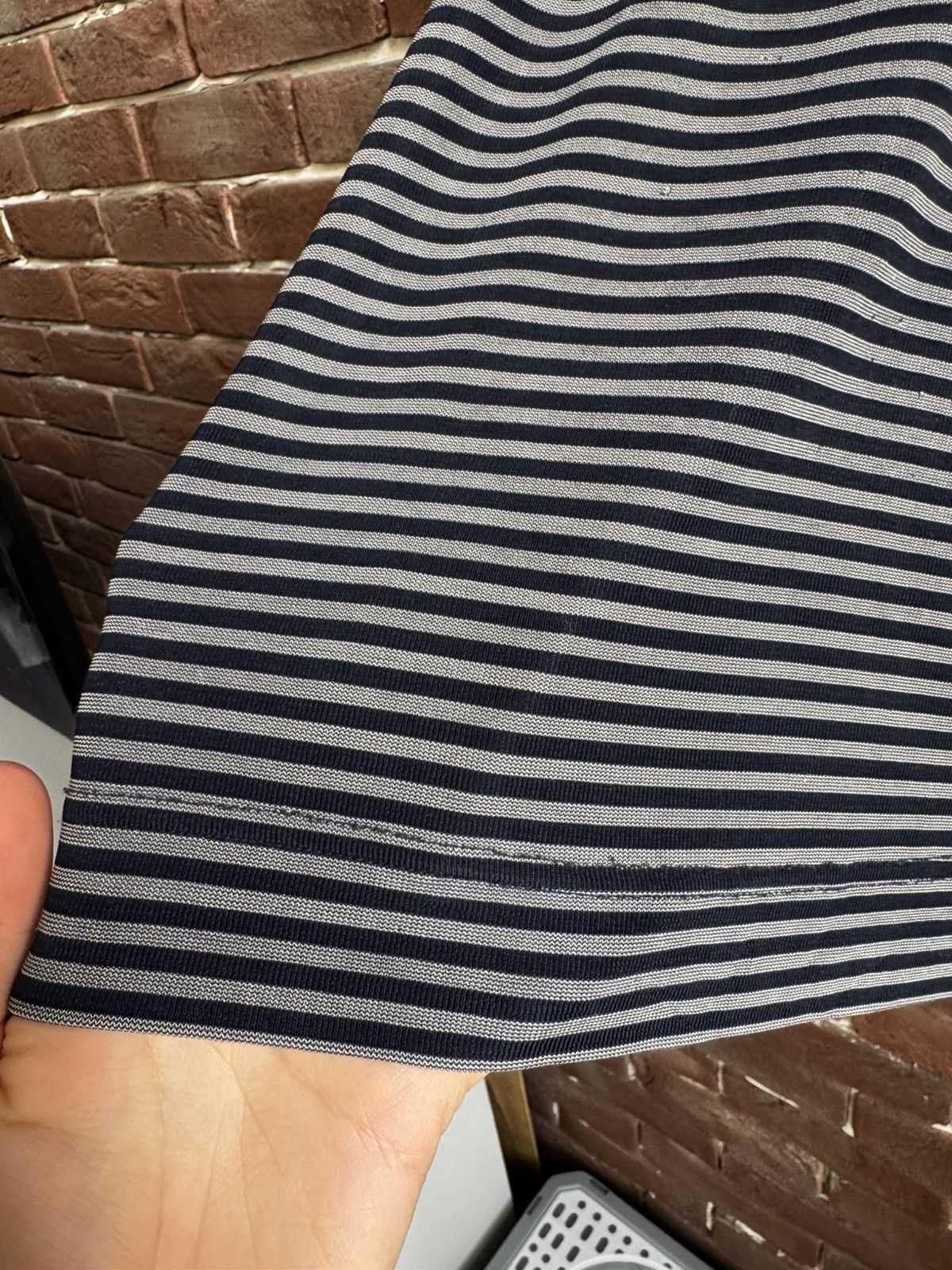 Gianfranco Ferre Vintage 90s Gianfranco Ferré Stripped Tshirt Designer Hype L Size US L / EU 52-54 / 3 - 3 Thumbnail