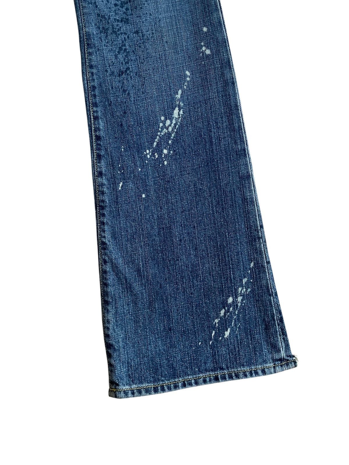 Paper Denim & Cloth Vintage Brand Paper Denim Painting Flared Jeans 2000s Size US 26 / EU 42 - 6 Thumbnail
