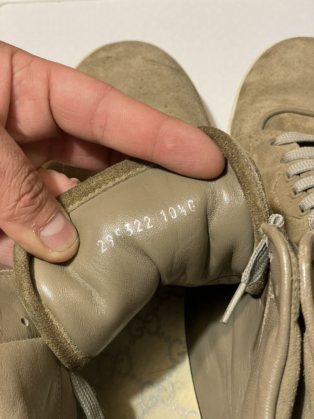 Gucci high-top suede sneakers from the Italian fashion house Gucci Size US 12 / EU 45 - 11 Thumbnail