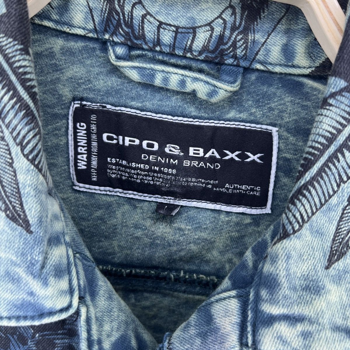 Other Cipo & Baxx Sick Skull Full Printed Denim Jacket Studded Size US L / EU 52-54 / 3 - 7 Thumbnail