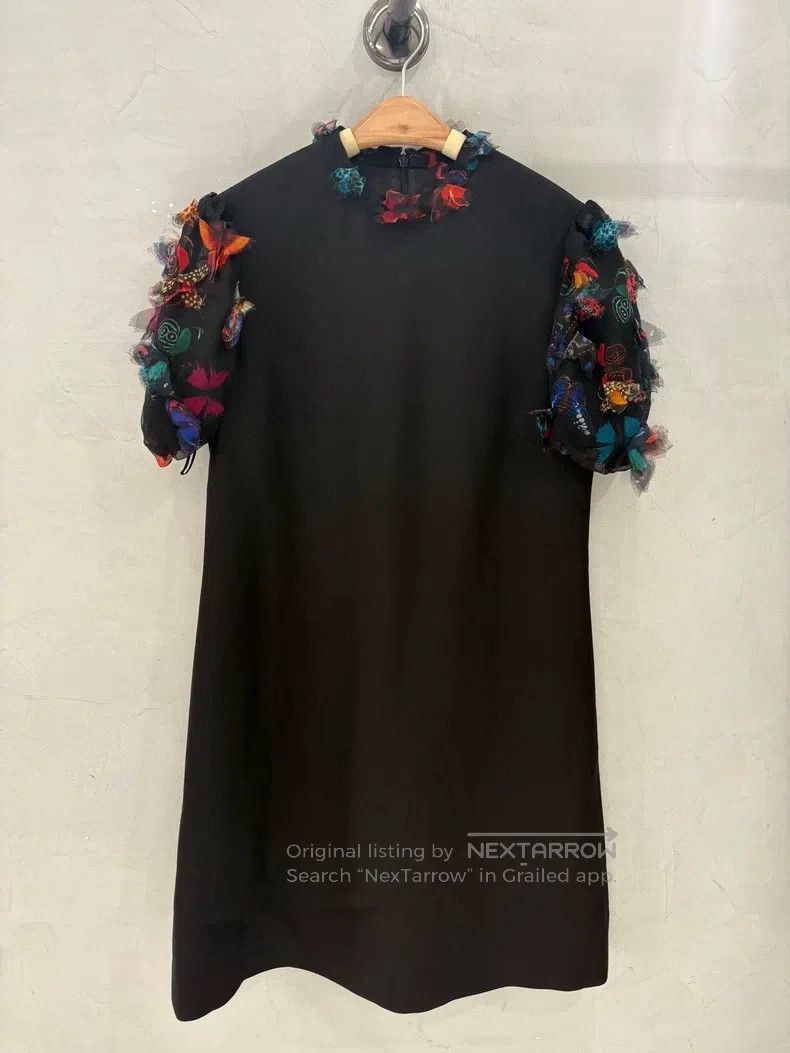 Valentino Wool short-sleeved dress