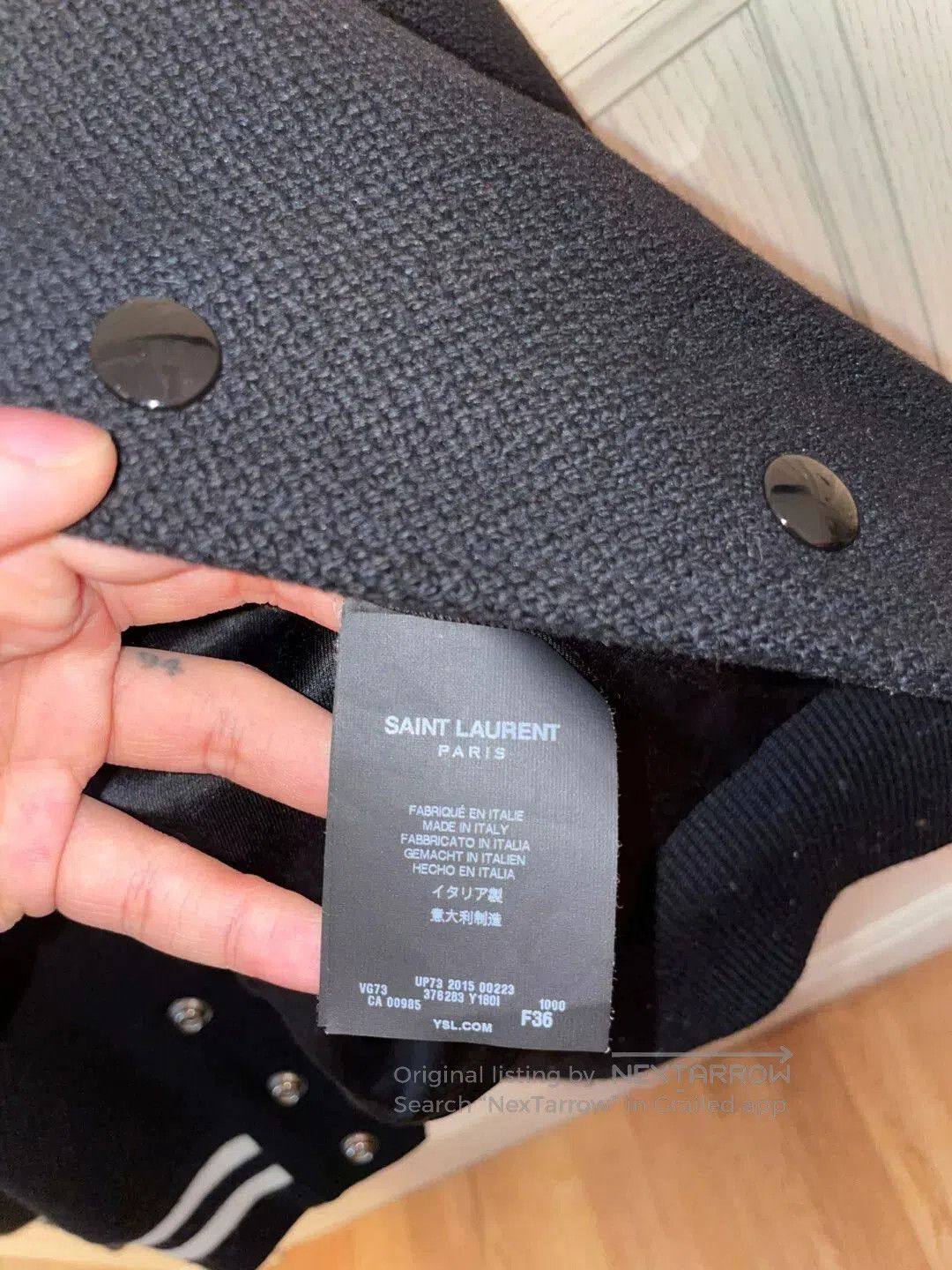 Saint Laurent Paris Saint Laurent Women's Baseball Jacket Size 36. Size XS / US 0-2 / IT 36-38 - 3 Thumbnail