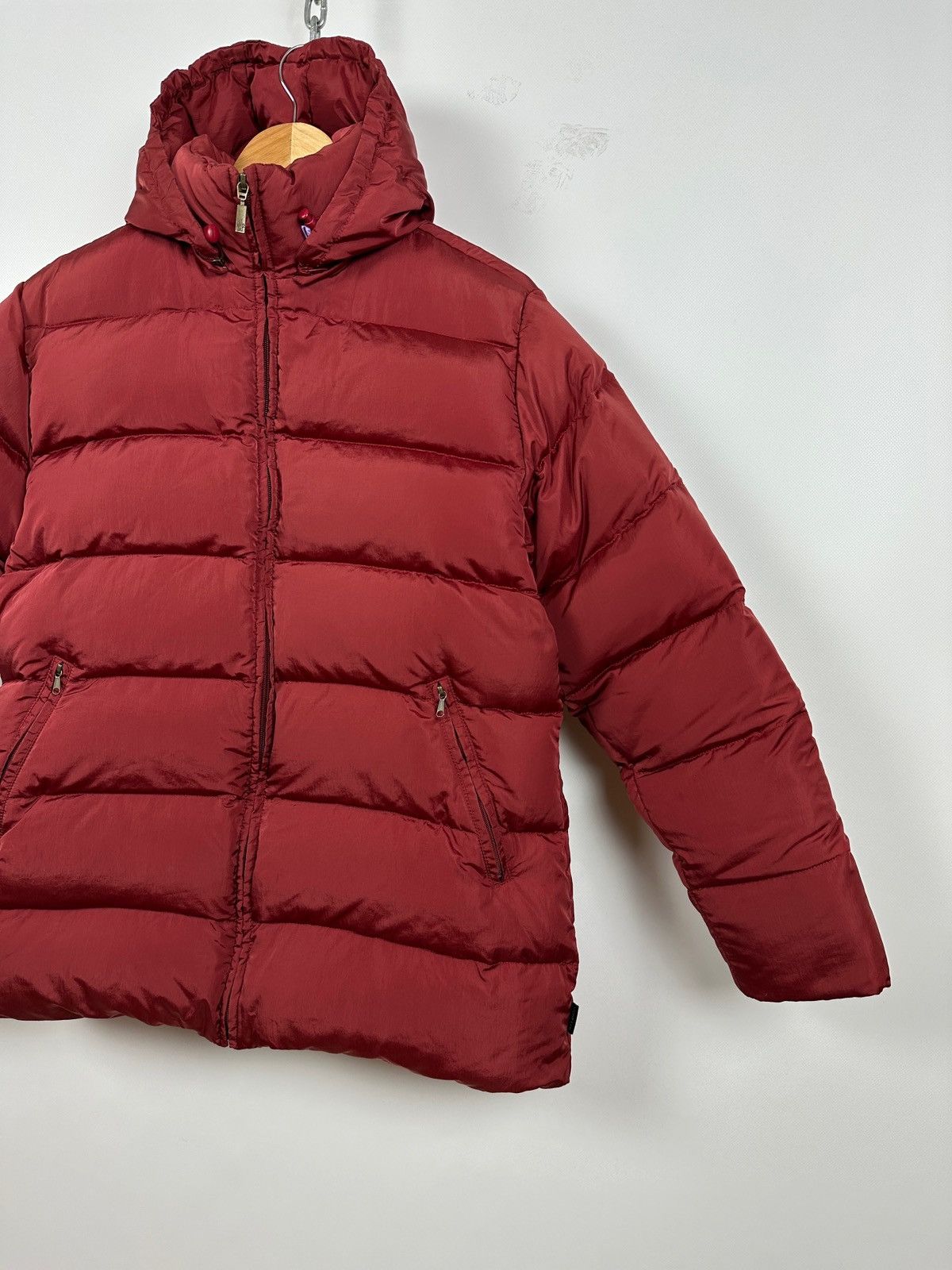 Moncler Vintage Moncler Nylon/Down Burgundy Puffer Jacket Size US L / EU 52-54 / 3 - 9 Thumbnail