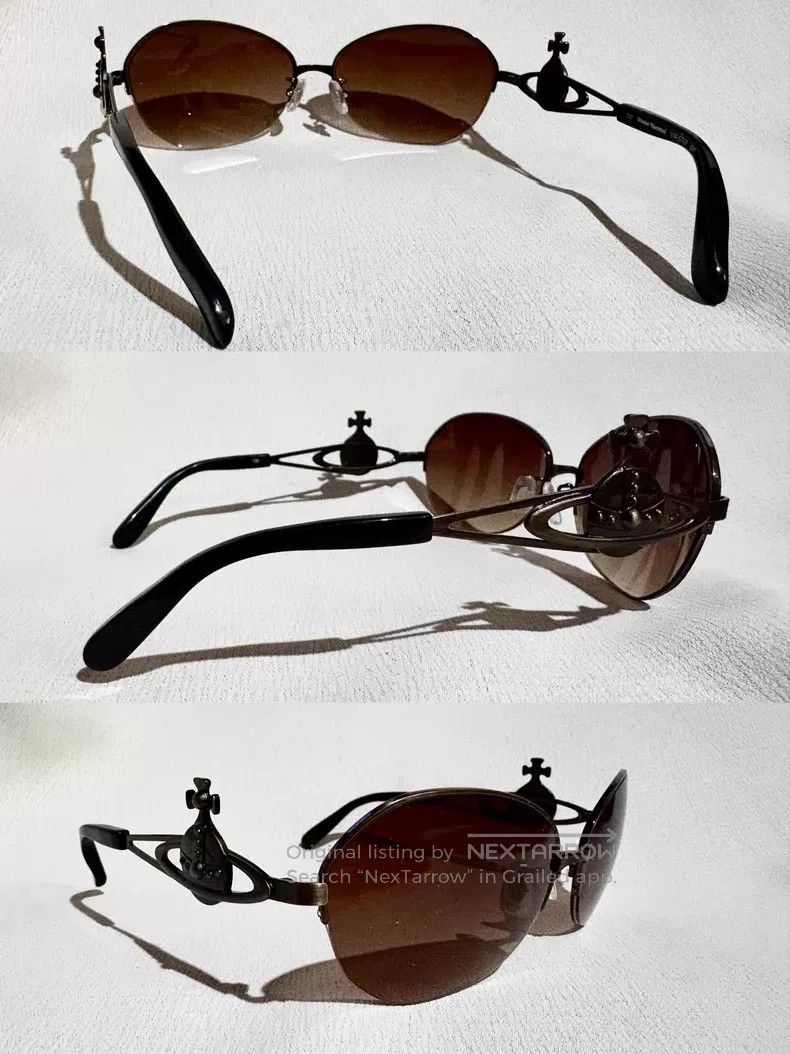 Vivienne Westwood Vivienne Westwood Tea-colored gradient Saturn sunglasses Size ONE SIZE - 2 Thumbnail