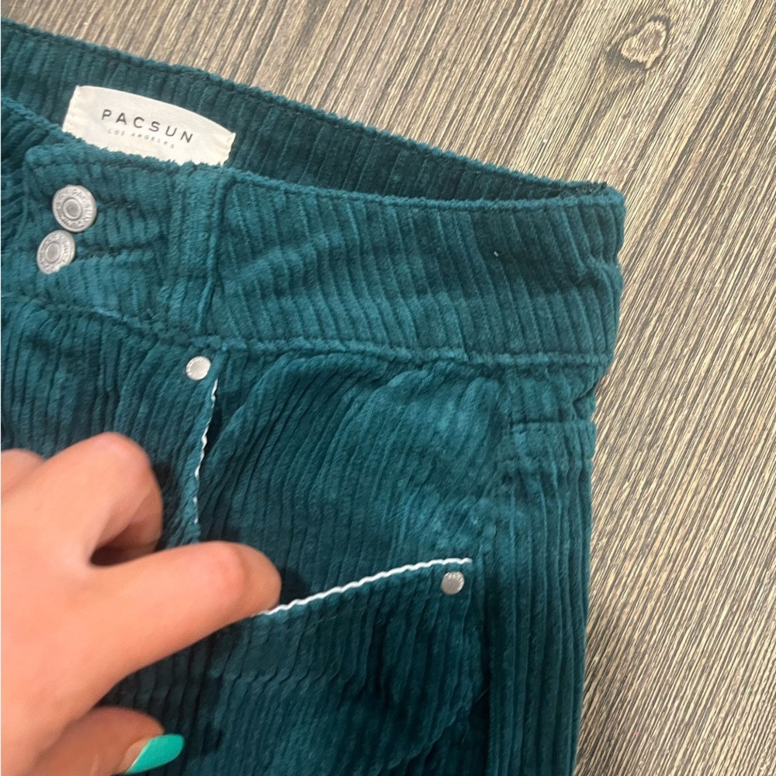 Pacsun PacSun Womens A-Line Corduroy Mini Skirt High Rise Cotton 26 Size 26" / US 2 / IT 38 - 4 Thumbnail