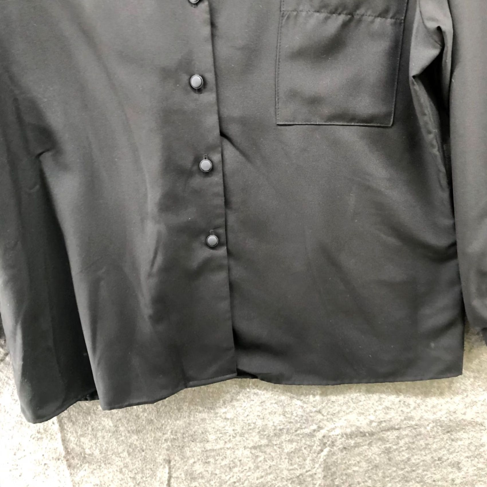 Vintage VINTAGE Jessica Scott Blouse Shirt Women S 90s 80s Black Collared Long Sleeve Button NWT Size S / US 4 / IT 40 - 4 Thumbnail