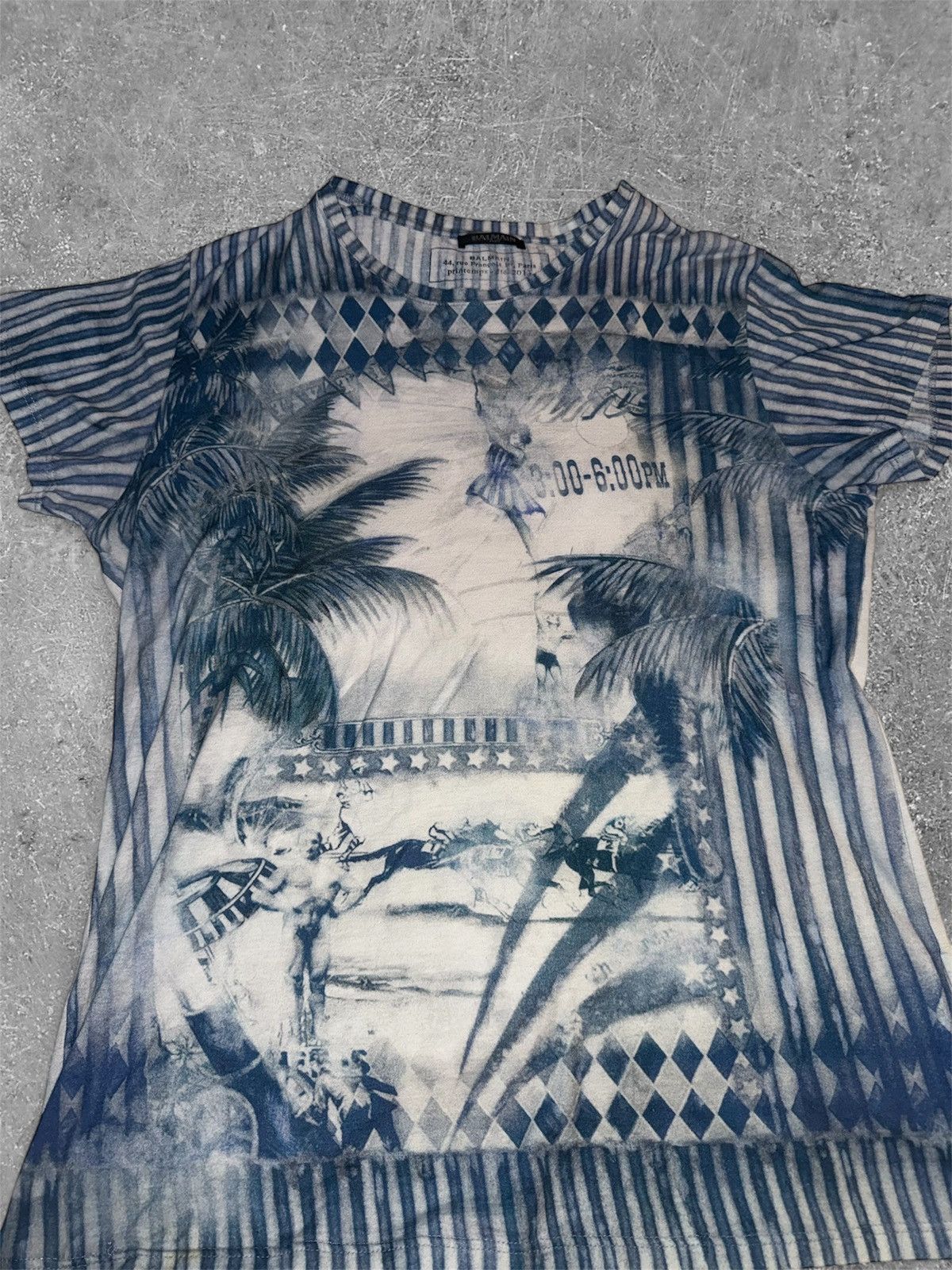 Balmain Balmain Graphic T-Shirt Size US L / EU 52-54 / 3 - 2 Thumbnail