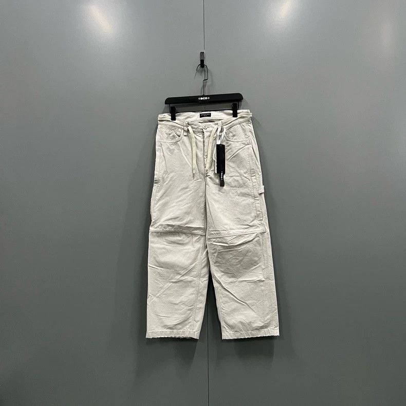 Balenciaga Balenciaga size XS Beige drawstring tooling wide-leg pants Size US 27 - 1 Thumbnail