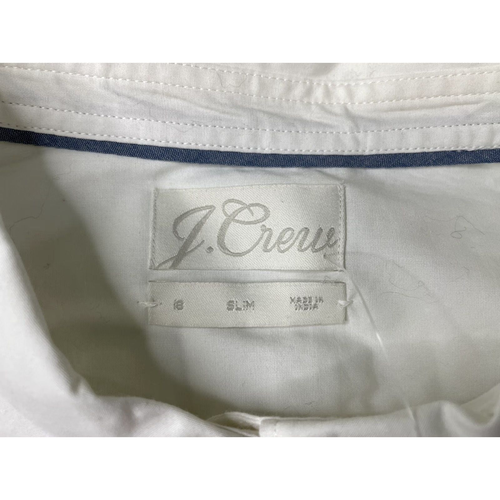 J.Crew NWT J.CREW Button-Up Shirt Puff Sleeve Slim Fit White Womens Size 18 Shirt Womens NWT Colorful Slimming Spring Puff Sleeve Button Down Shirt Size XXL / US 16-18 / IT 52-54 - 3 Thumbnail
