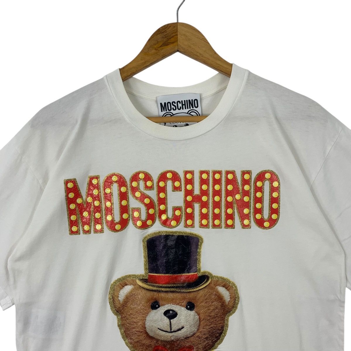 Designer × Moschino MOSCHINO big bear printed italian designer tee Size US L / EU 52-54 / 3 - 2 Thumbnail