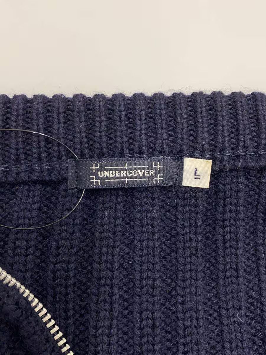 Undercover 90s Ribbed Zip Wool Knit Sweater Size US L / EU 52-54 / 3 - 6 Thumbnail