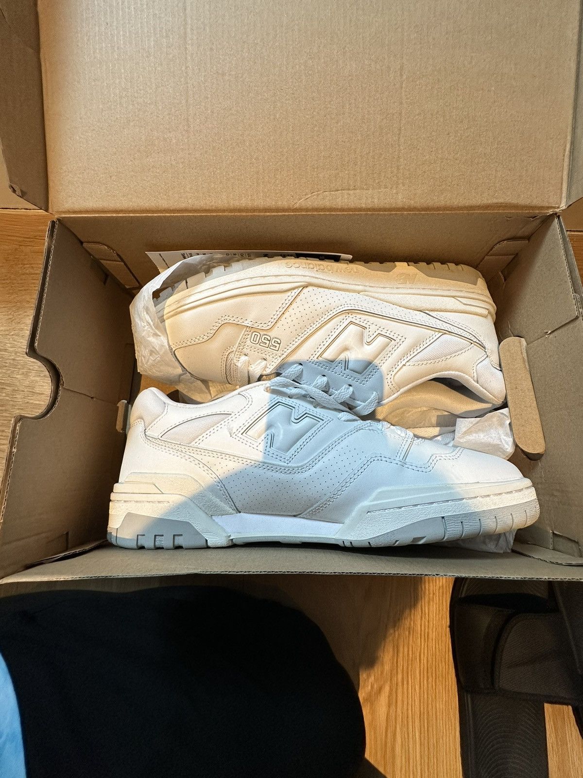 new balance 550 white grey