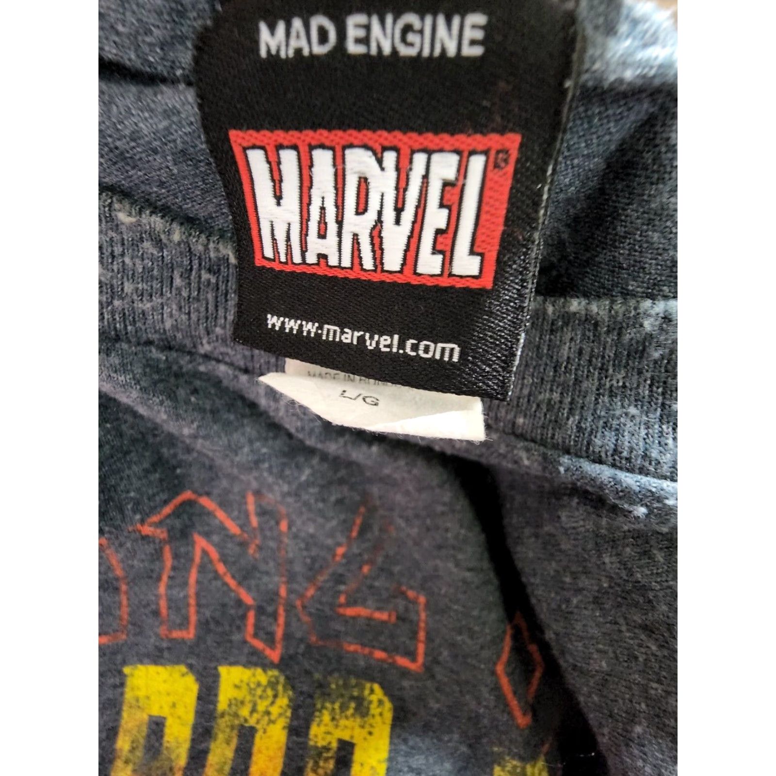 Mad Engine Mad Engine Marvel T Shirt Crew Neck Short Sleeve Gray Adult L Cotton Dr Doom Goblin Loki Marvel Characters Mens Size US L / EU 52-54 / 3 - 5 Thumbnail