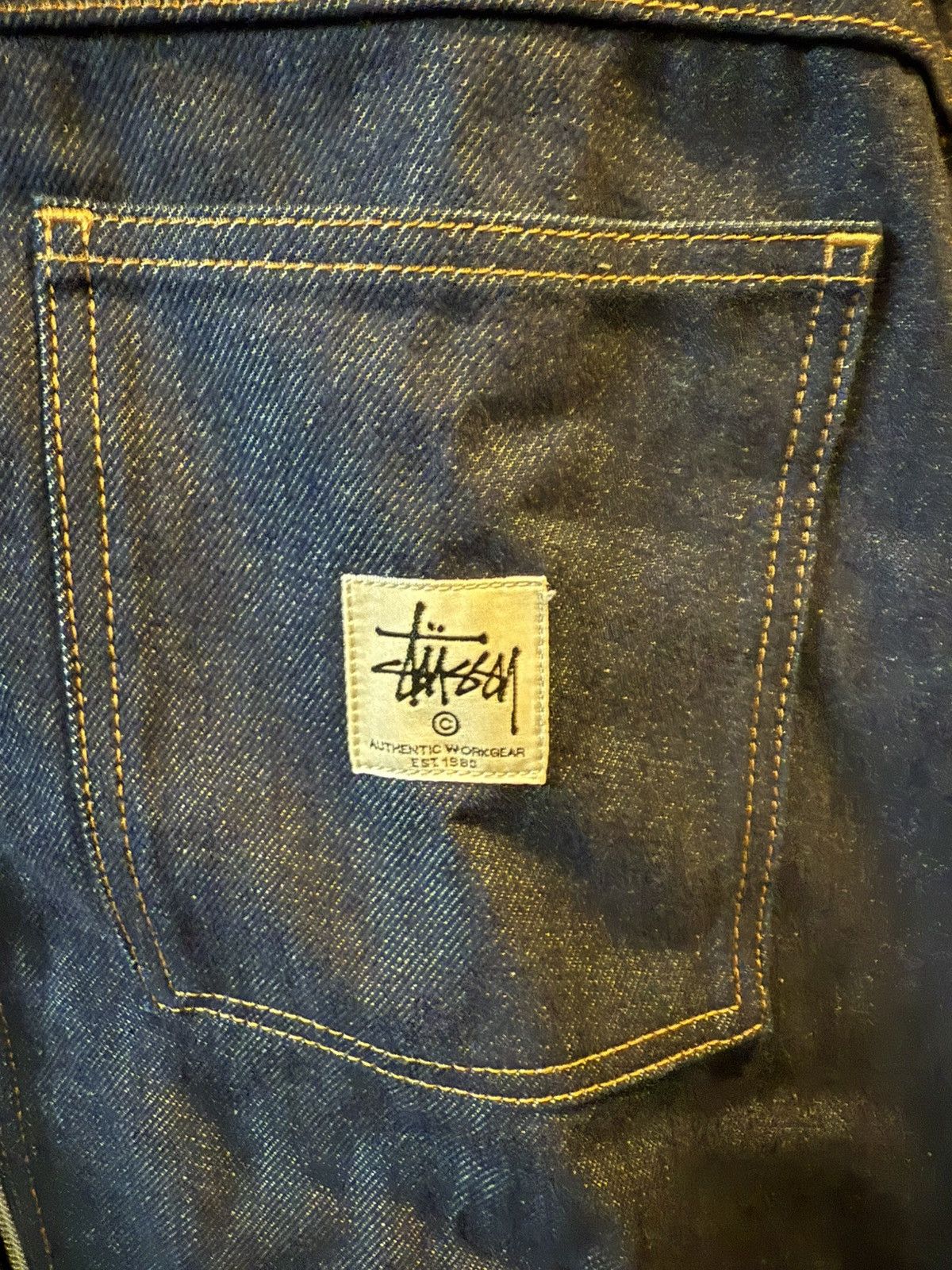Stussy Stussy Denim Zip Up Workshirt Size US XL / EU 56 / 4 - 2 Thumbnail