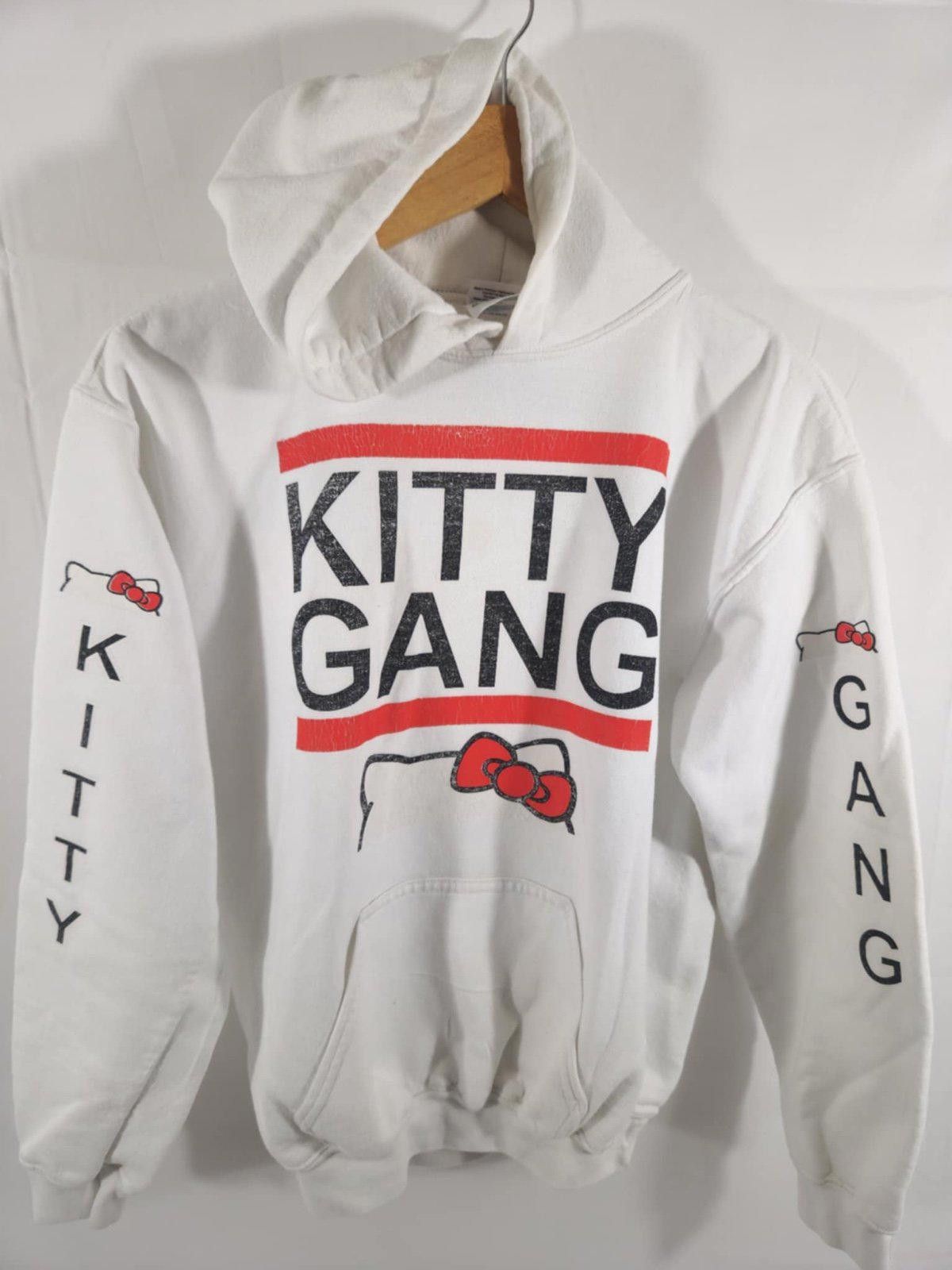 Gildan Gildan Heavy Blend Kitty Gang Hoodie - White XL Size XL / US 12-14 / IT 48-50 - 1 Thumbnail