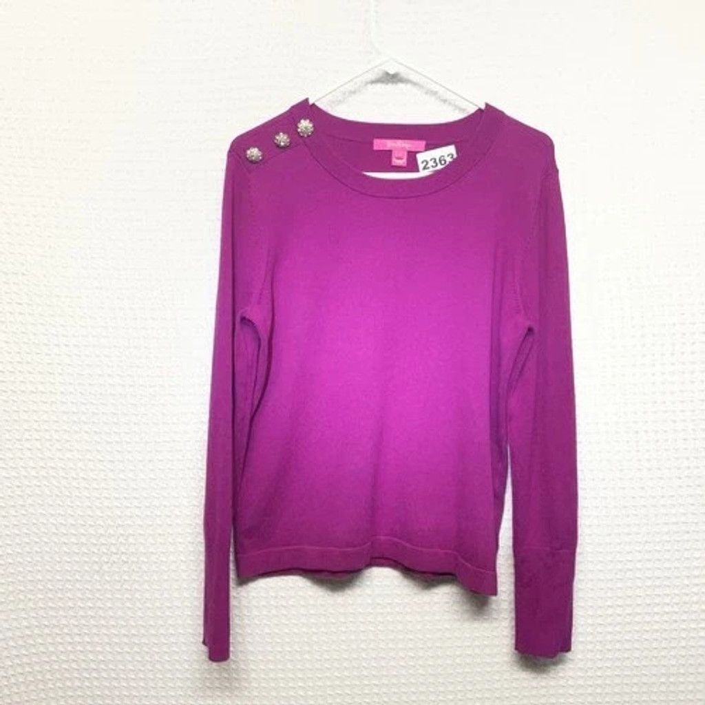 Lilly Pulitzer Lilly Pulitzer Morgen Cotton Blend Crew Neck Sweater Women M Size M / US 6-8 / IT 42-44 - 10 Thumbnail