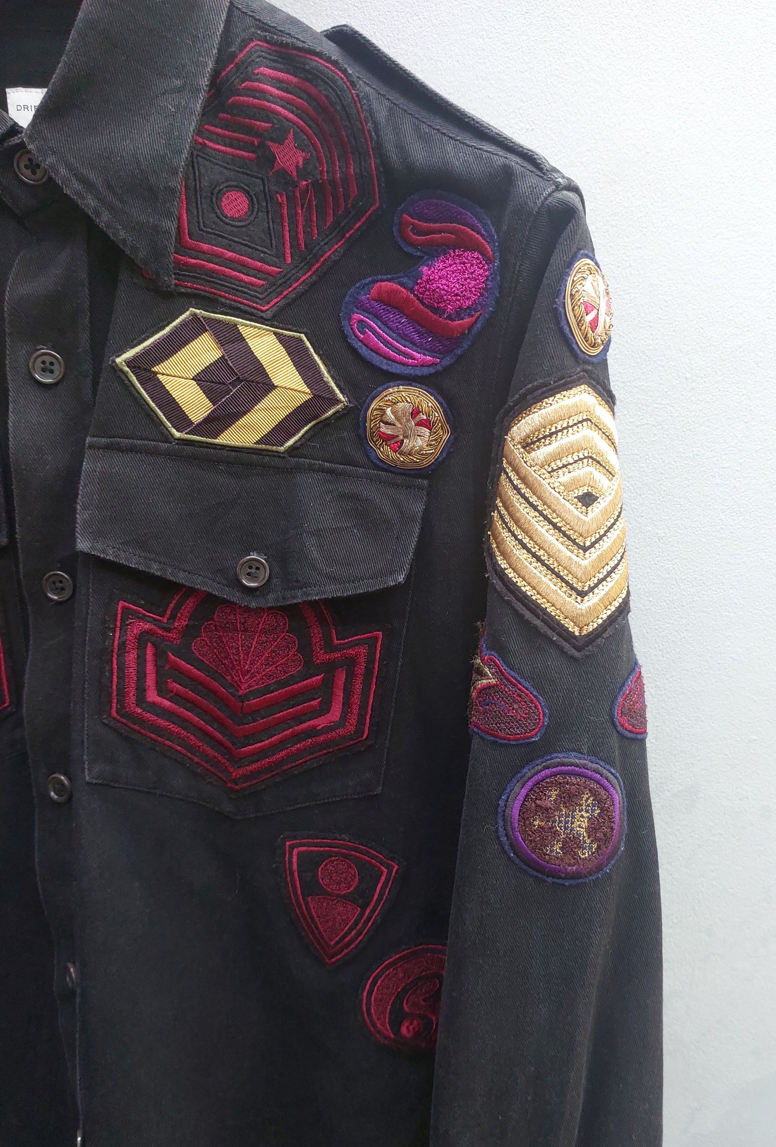 Dries Van Noten Dries Van Noten Patches detailed denim shirt Size US S / EU 44-46 / 1 - 6 Thumbnail