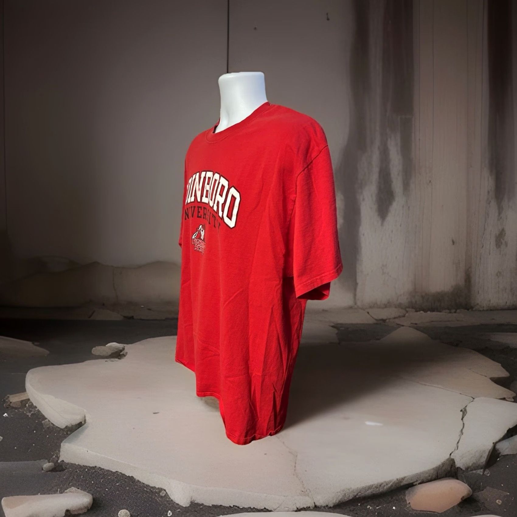 Russell Athletic Y2K Edinboro University Fighting Scots Russell Shirt Men XL Red Short Sleeve Size US XL / EU 56 / 4 - 6 Thumbnail