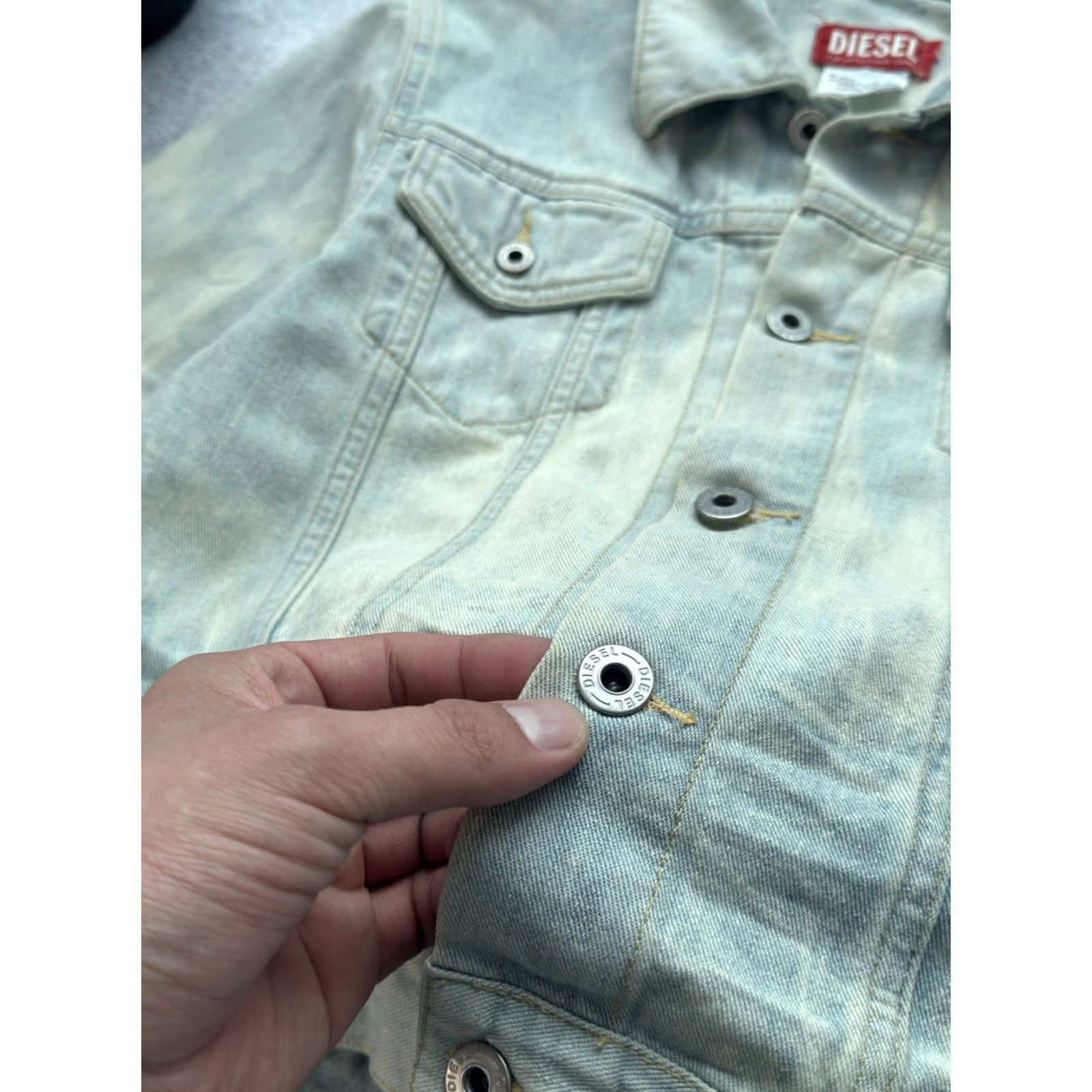 Diesel VINTAGE Diesel Denim Jacket WOMAN XS Y2K Button Up Avant Garde 90s Retro Bons Bomber Size S / US 4 / IT 40 - 4 Thumbnail