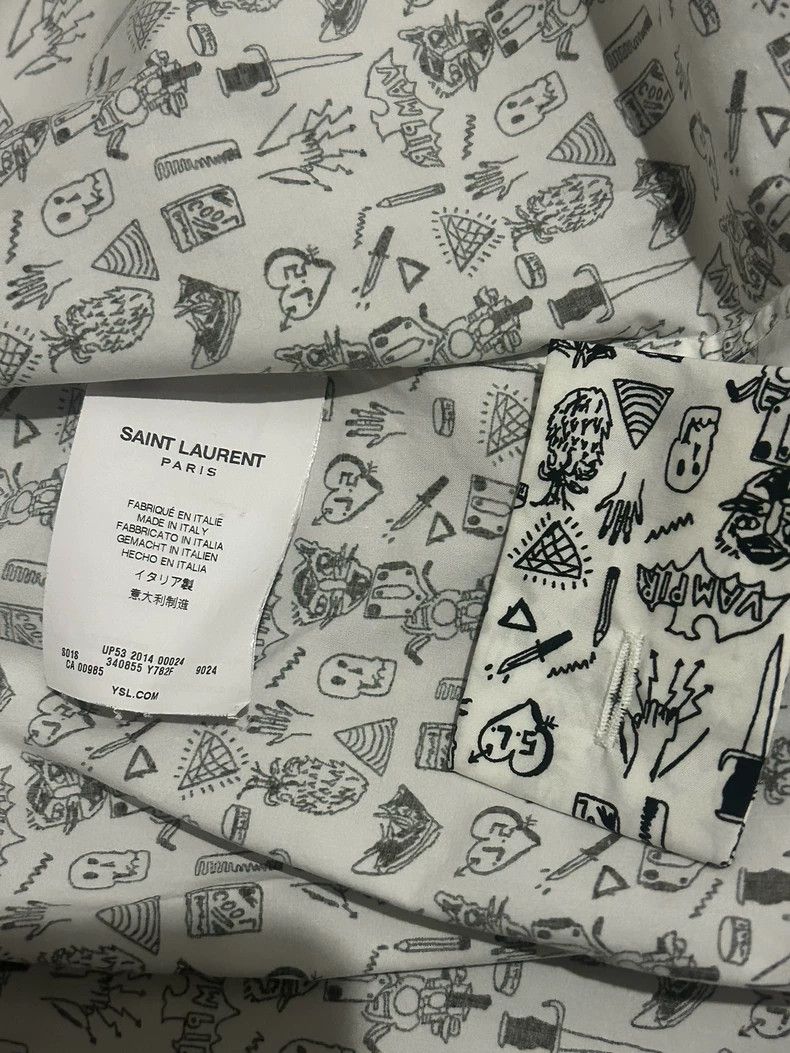 Saint Laurent Paris saint laurent paris size 41 Graffiti Shirt 2503-Nextarrow Size US XS / EU 42 / 0 - 4 Thumbnail