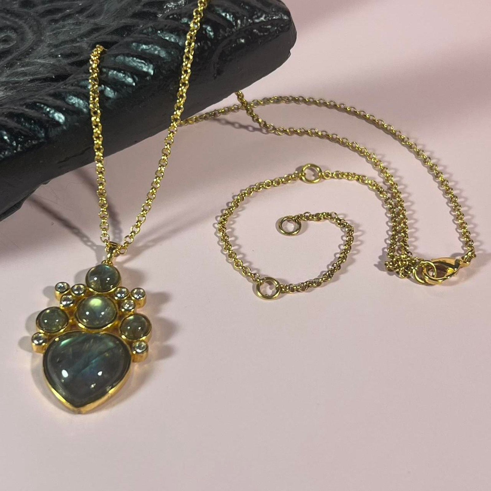 Jewelry Hespera gold labradorite necklace Size ONE SIZE - 1 Thumbnail