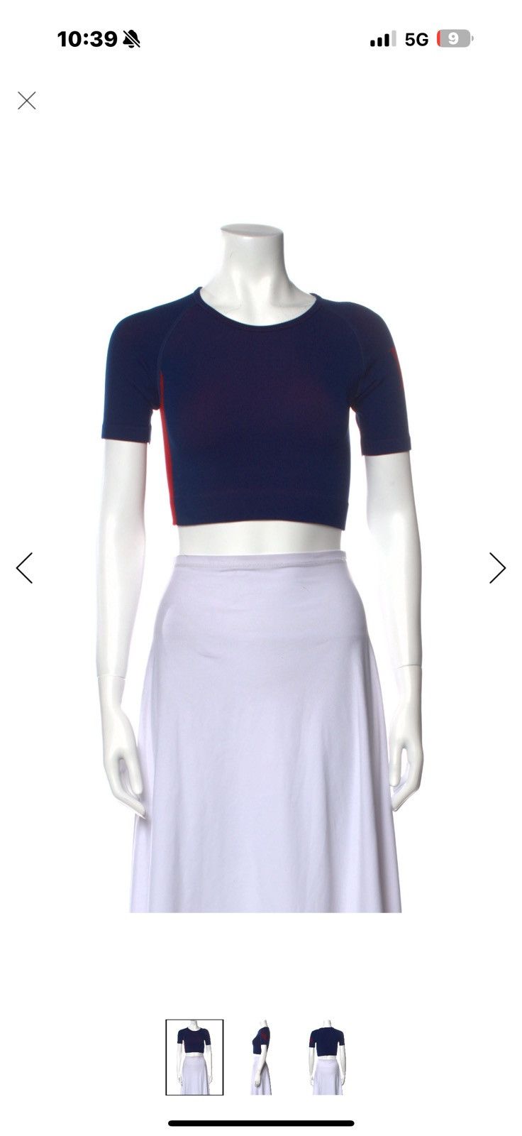 Rhude Rhude Crop Top Navy/Red Size S / US 4 / IT 40 - 6 Thumbnail