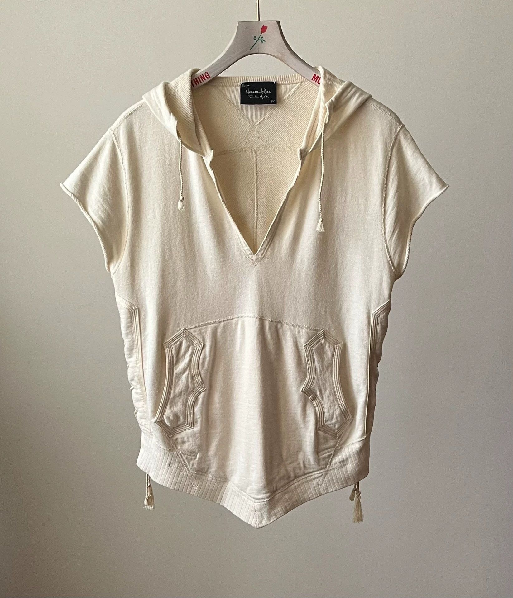 Number (N)ine Number (N)ine 09SS Vintage Ivory Hoodie Size US M / EU 48-50 / 2 - 1 Thumbnail