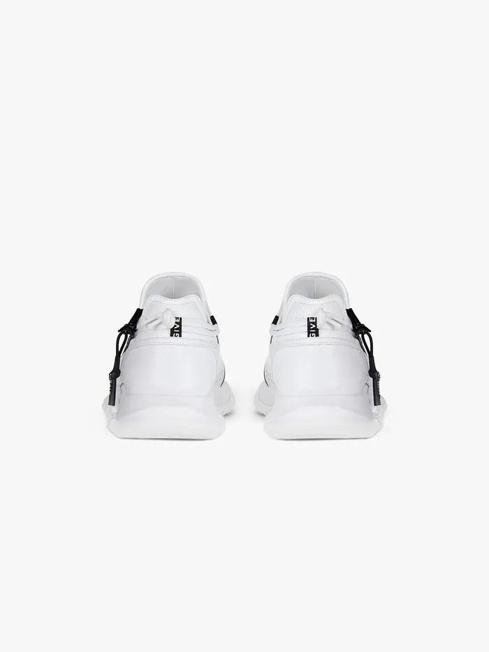 Givenchy o1w1db10325 Spectre Runner Low With Zip in White Size US 12 / EU 45 - 6 Thumbnail