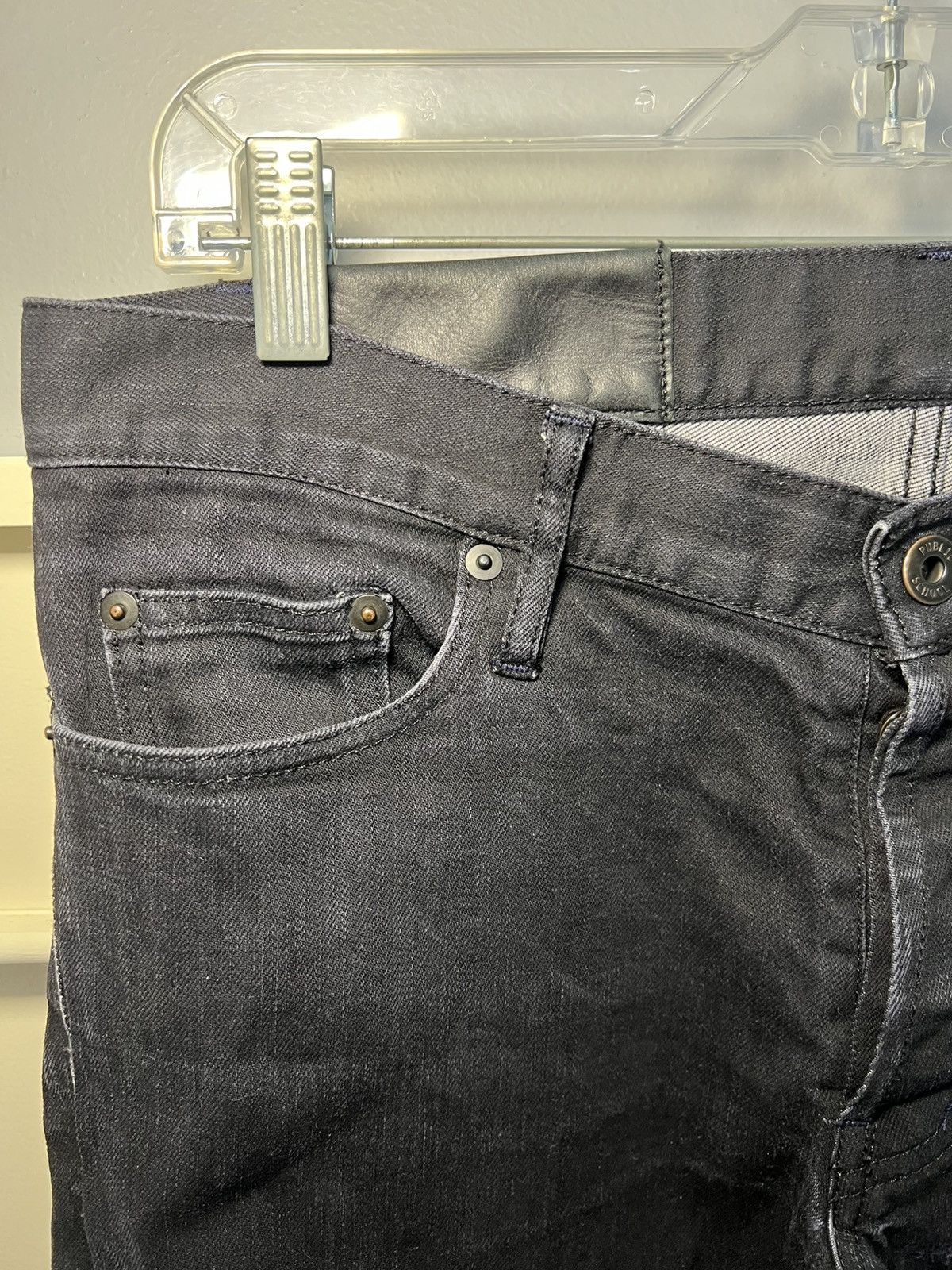 Vintage Vintage Made in New York brand slim black jeans Size US 31 - 8 Thumbnail