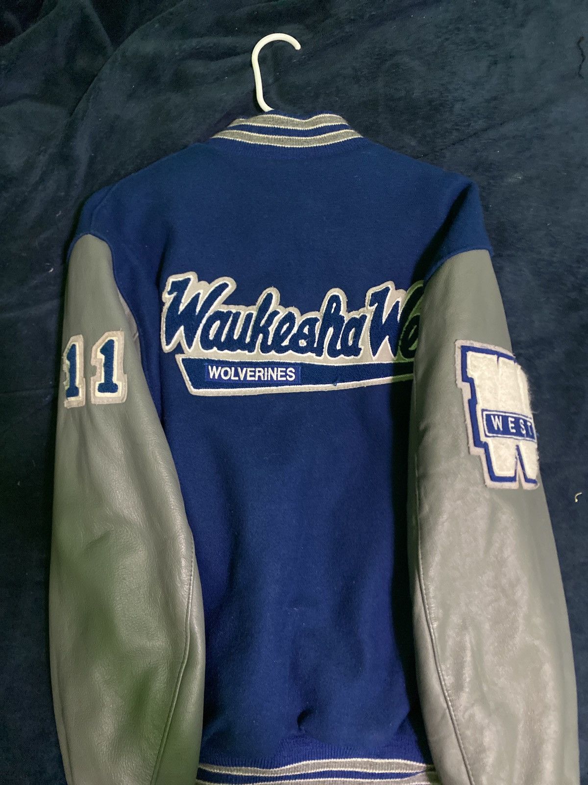 Vintage Blue Varsity Jacket Size US M / EU 48-50 / 2 - 4 Thumbnail