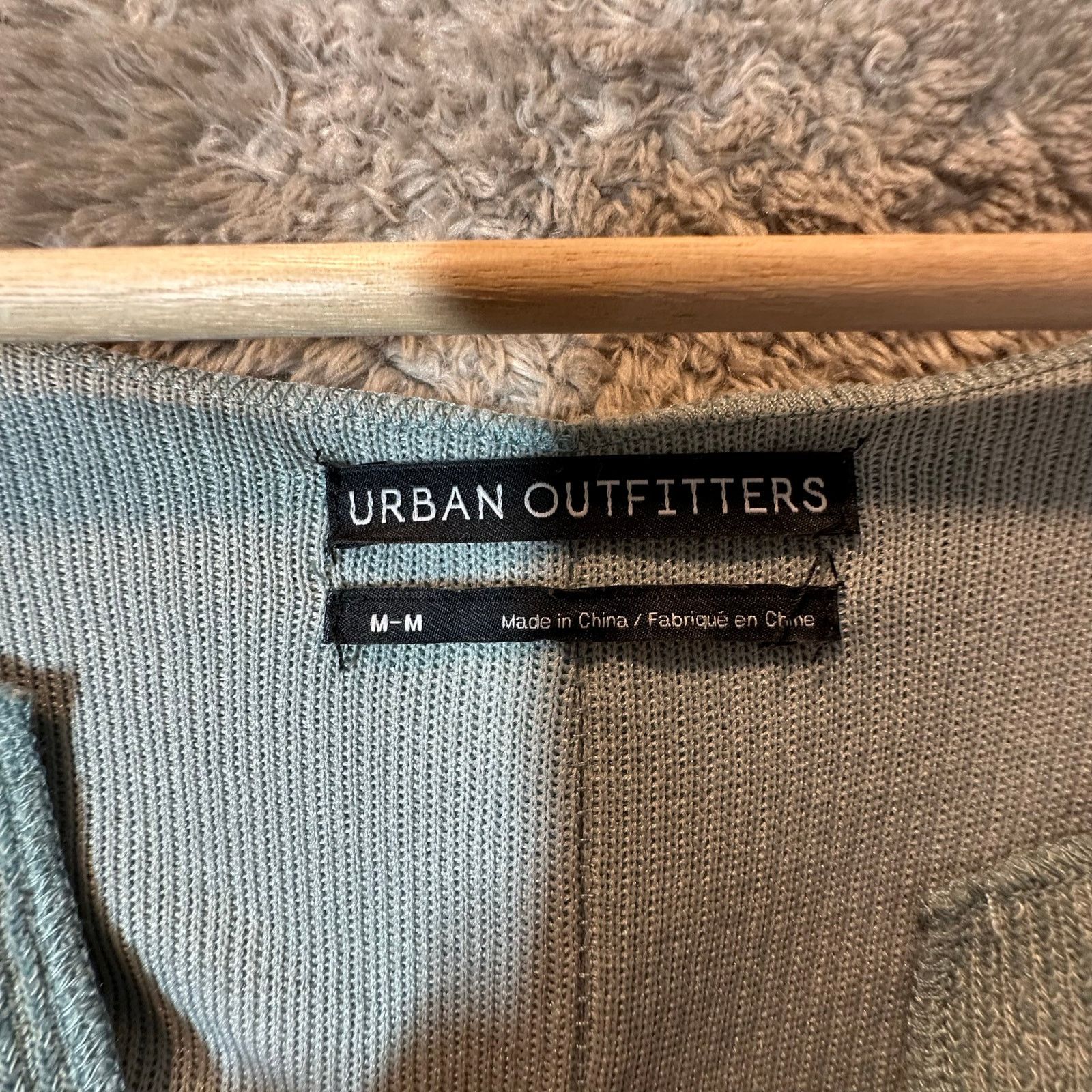 Urban Outfitters UO Jax Inside Out Notch Neck Top Oversized Cropped Ribbed M Size M / US 6-8 / IT 42-44 - 5 Thumbnail