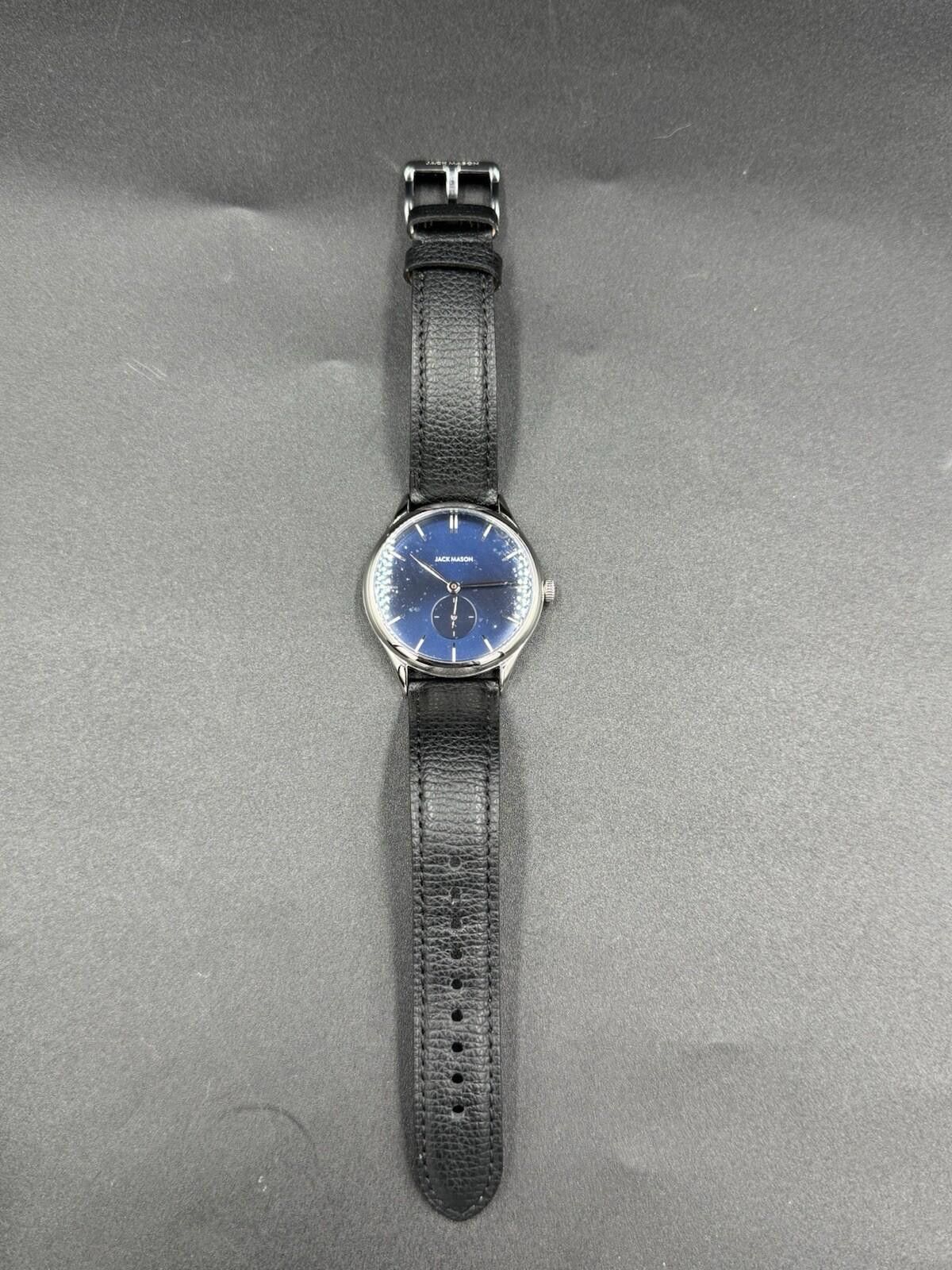 Other Jack Mason Ellum Watch Naby Blue Black Leather JM-H201-007 B Size ONE SIZE - 8 Thumbnail