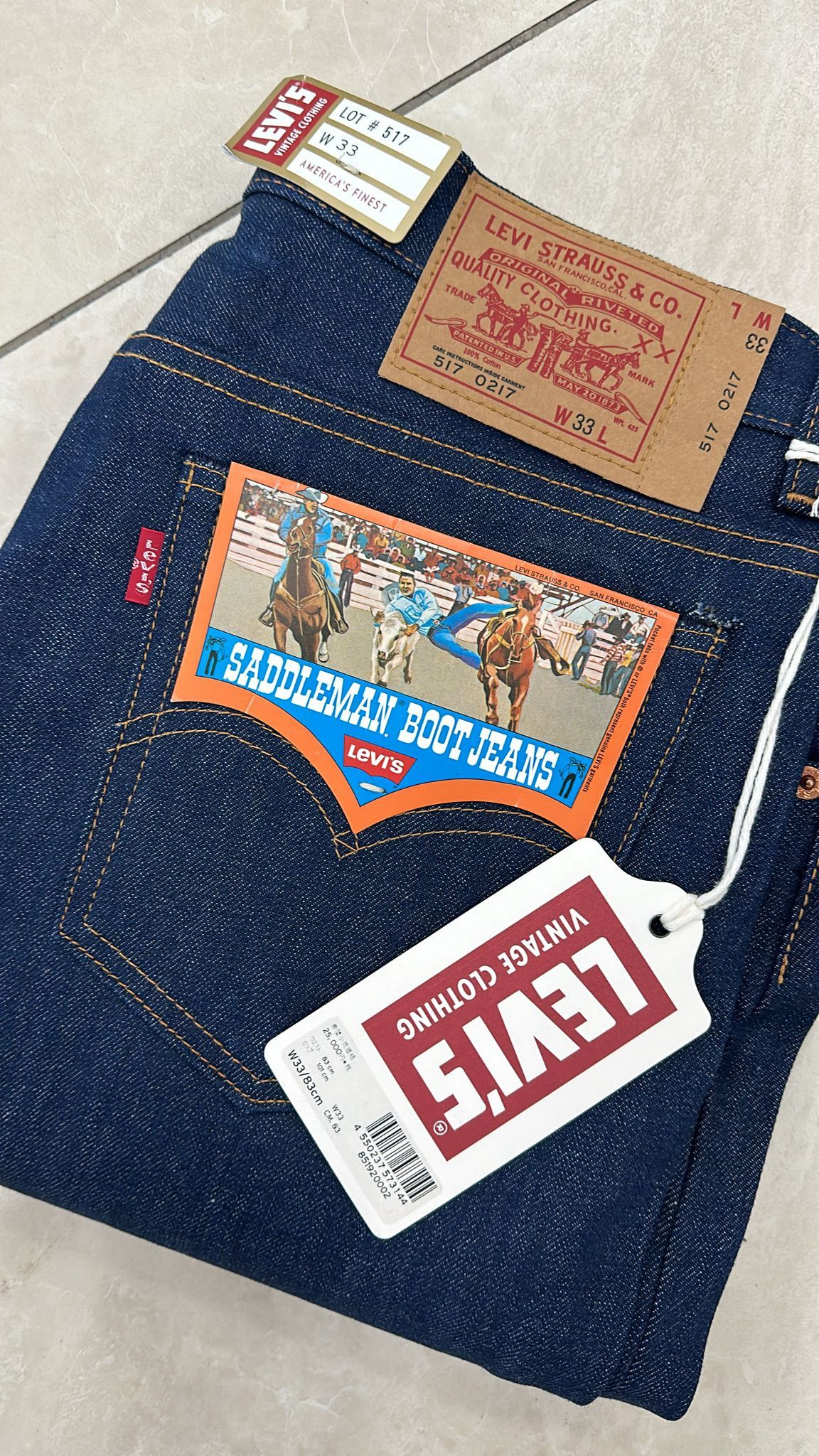 Levi's Vintage Clothing LVC Levi's Vintage Clothing 1970 517-0217 Bootcut Jeans Size US 33 - 8 Thumbnail